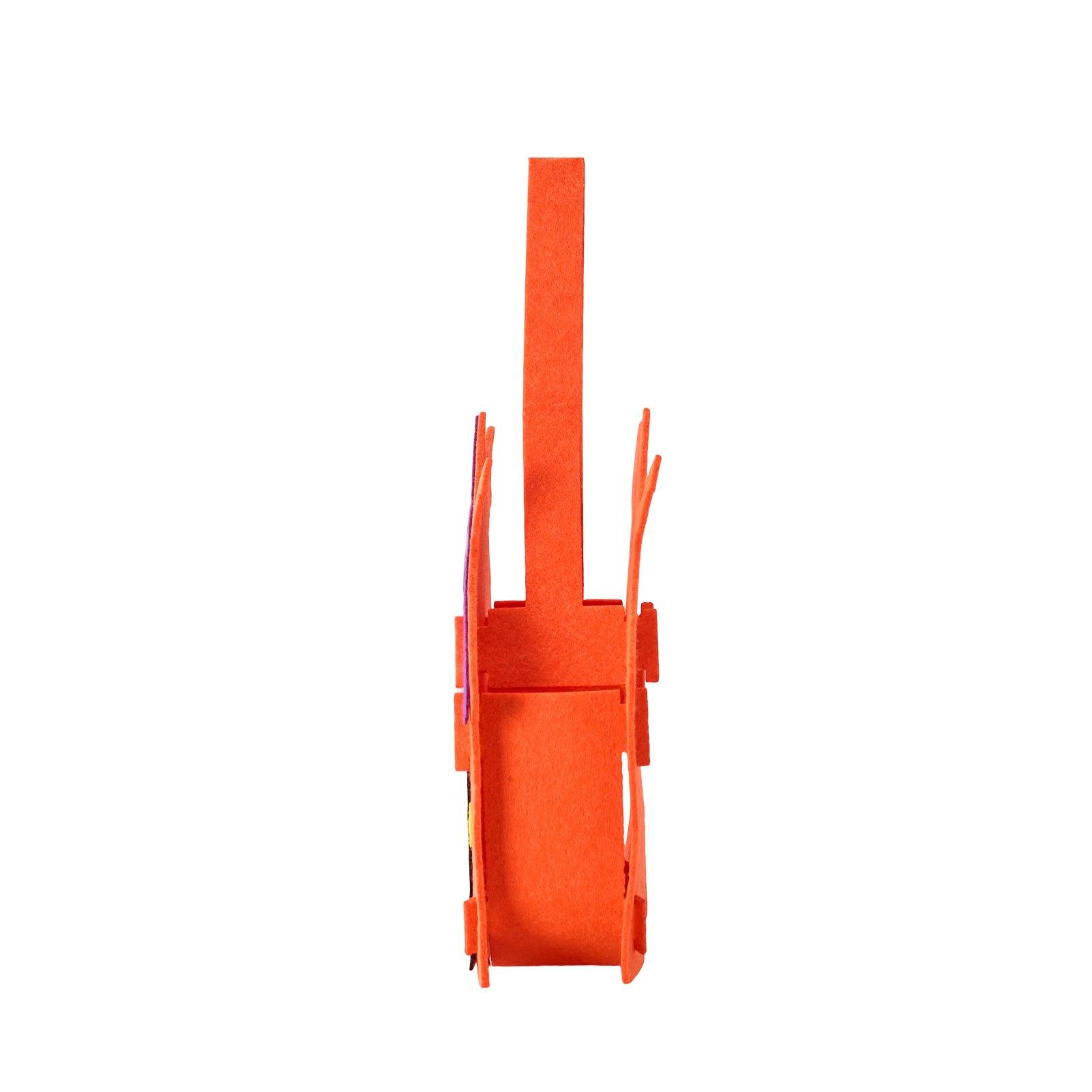 Orange - LIFE IDEAS - 2 Pack Halloween Felt Trick or Treat Bags - 6