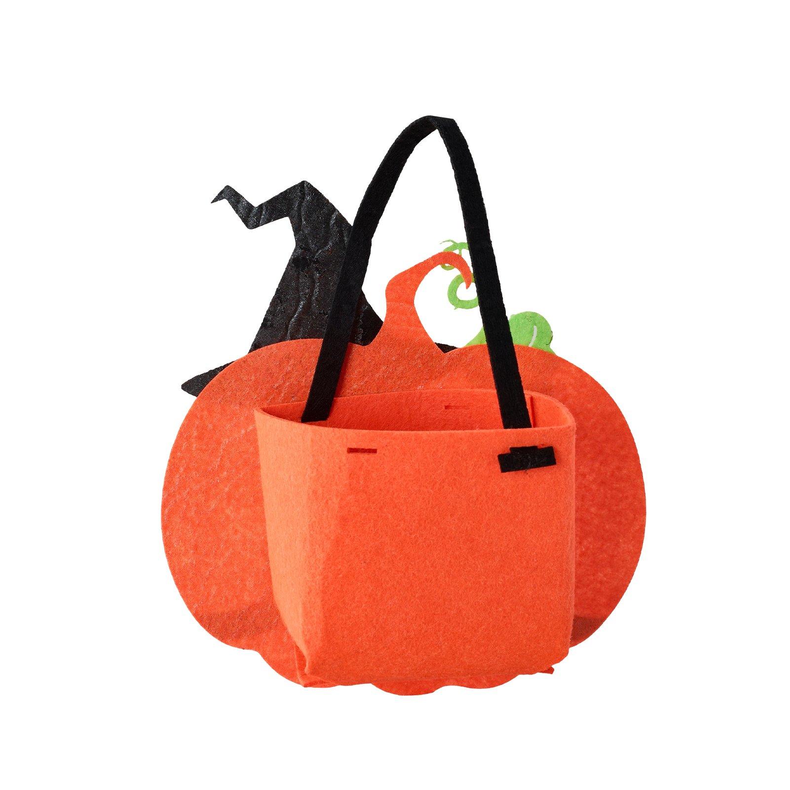 Orange - LIFE IDEAS - 2 Pack Halloween Felt Trick or Treat Bags - 9