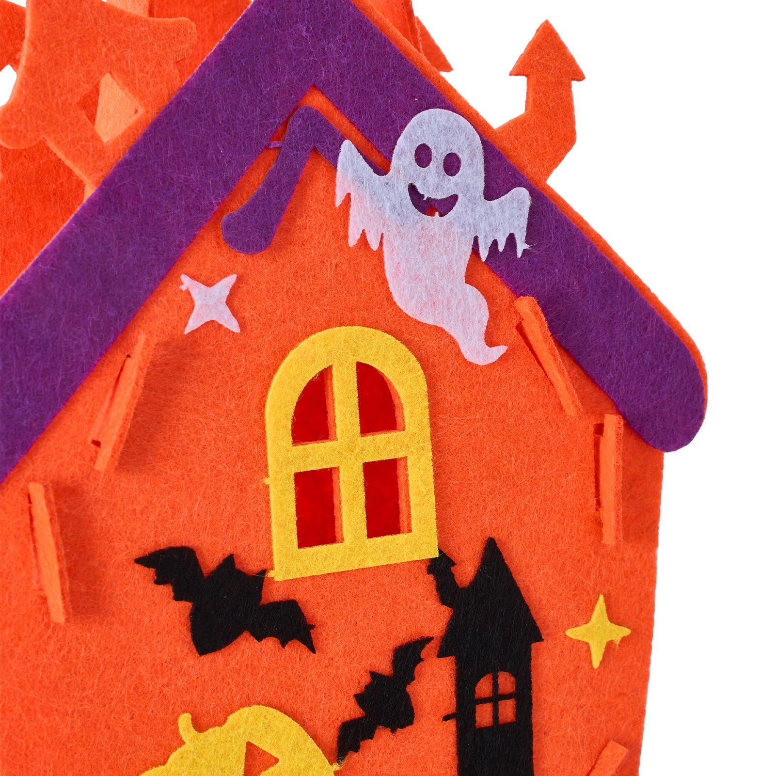 Orange - LIFE IDEAS - 2 Pack Halloween Felt Trick or Treat Bags - 10