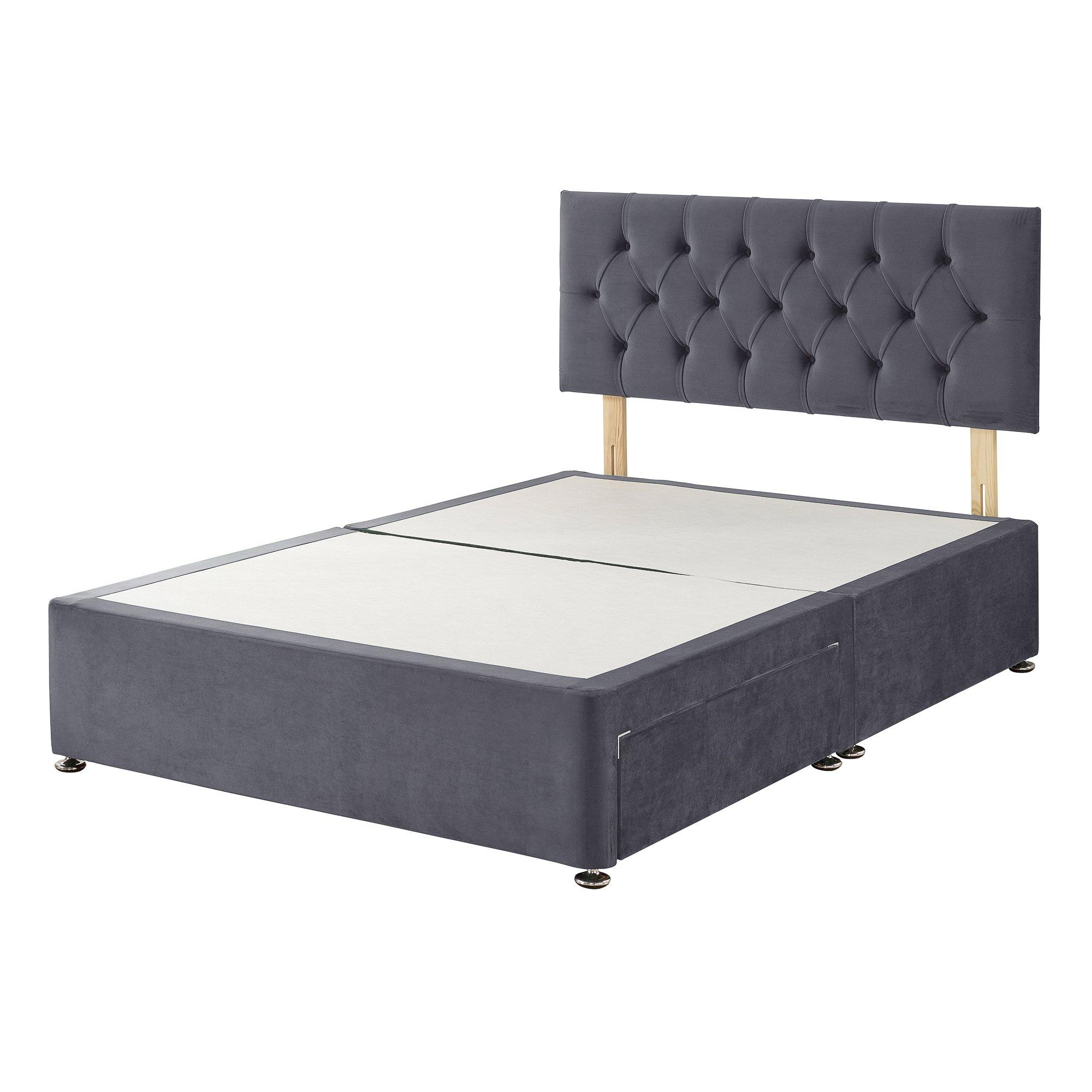 Grey - Aspire - Olivier Divan and Ortho Mattress No Drawer - 4
