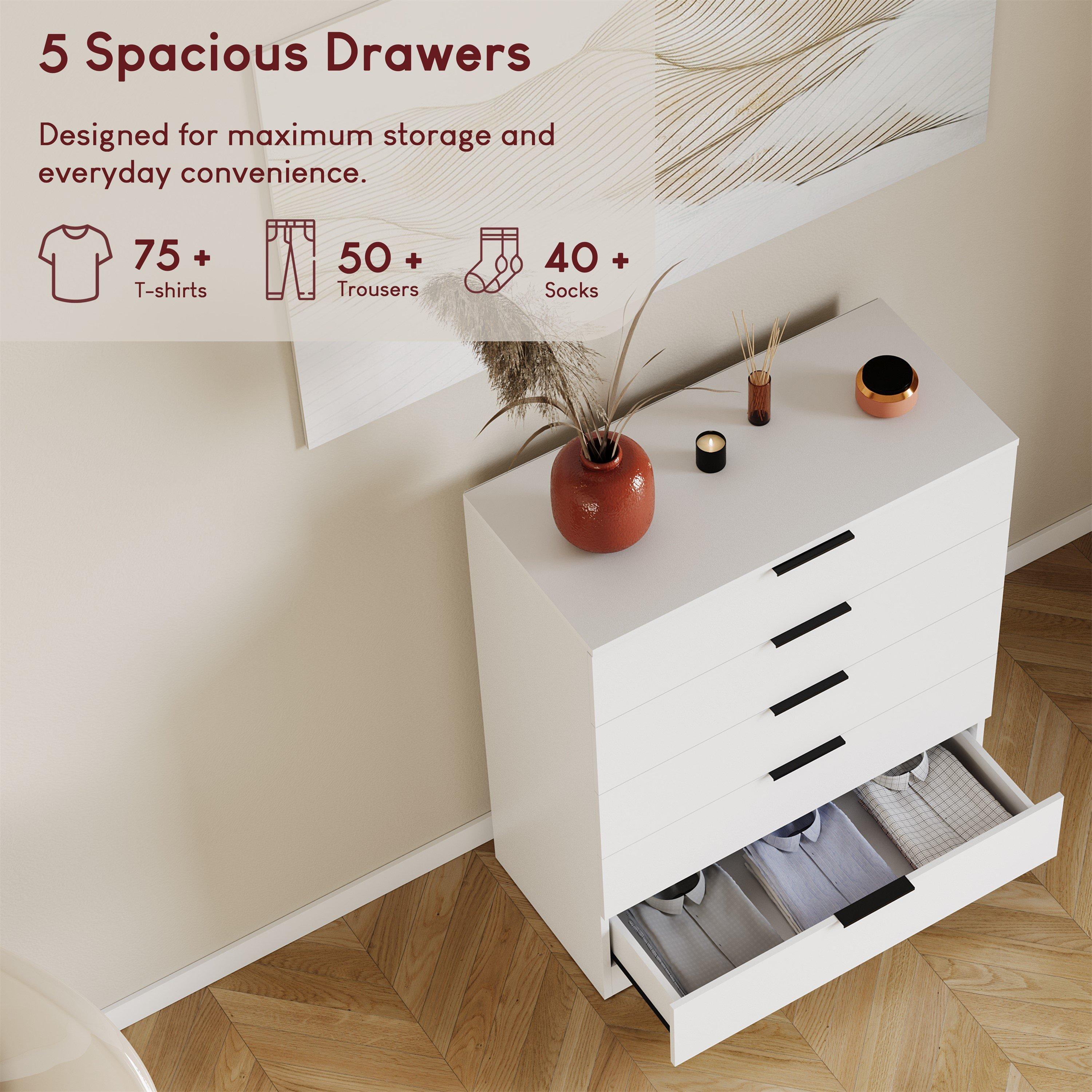 White - Lassic - Vida Designs Trega 3 Piece Bedroom Set 6 - 5