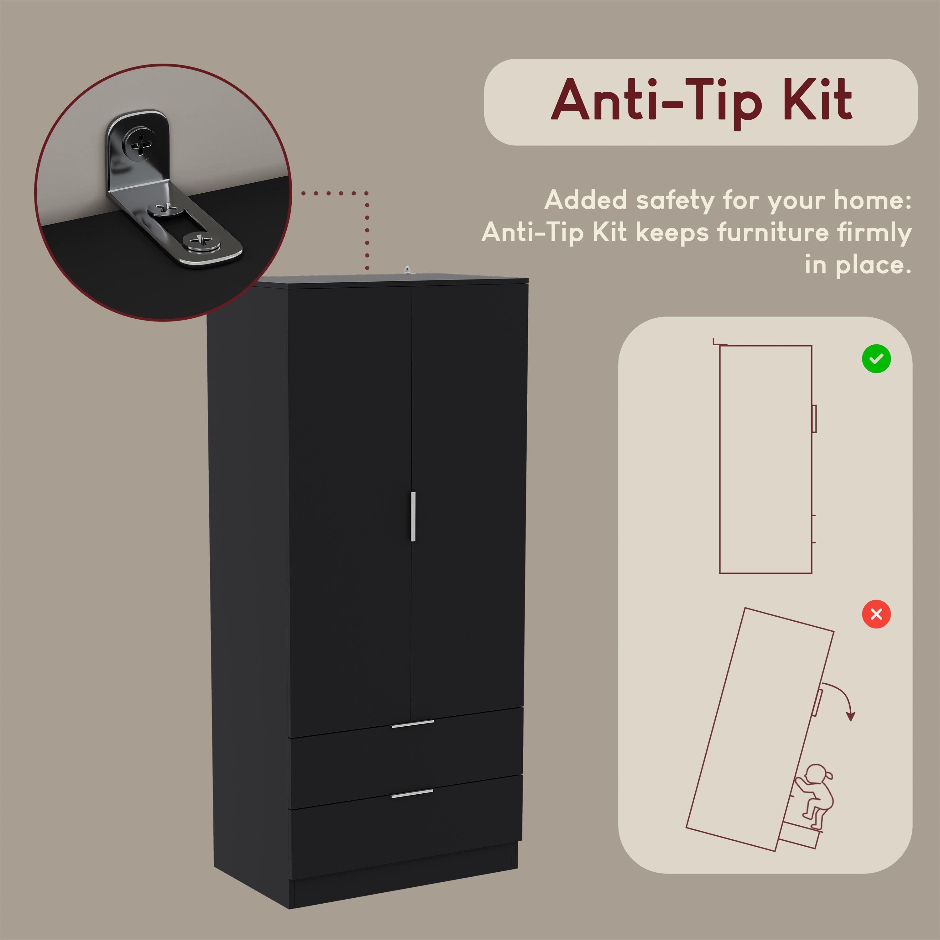 Black - Lassic - Vida Designs Trega 4 Piece Bedroom Set 1 - 12