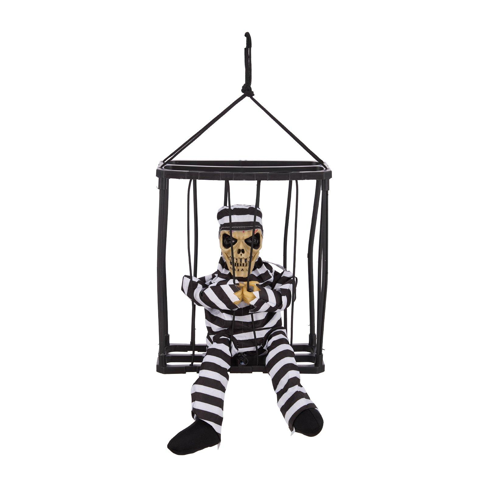 Black/White - LIFE IDEAS - Halloween Screaming Animated Prop Scary Skull - 3