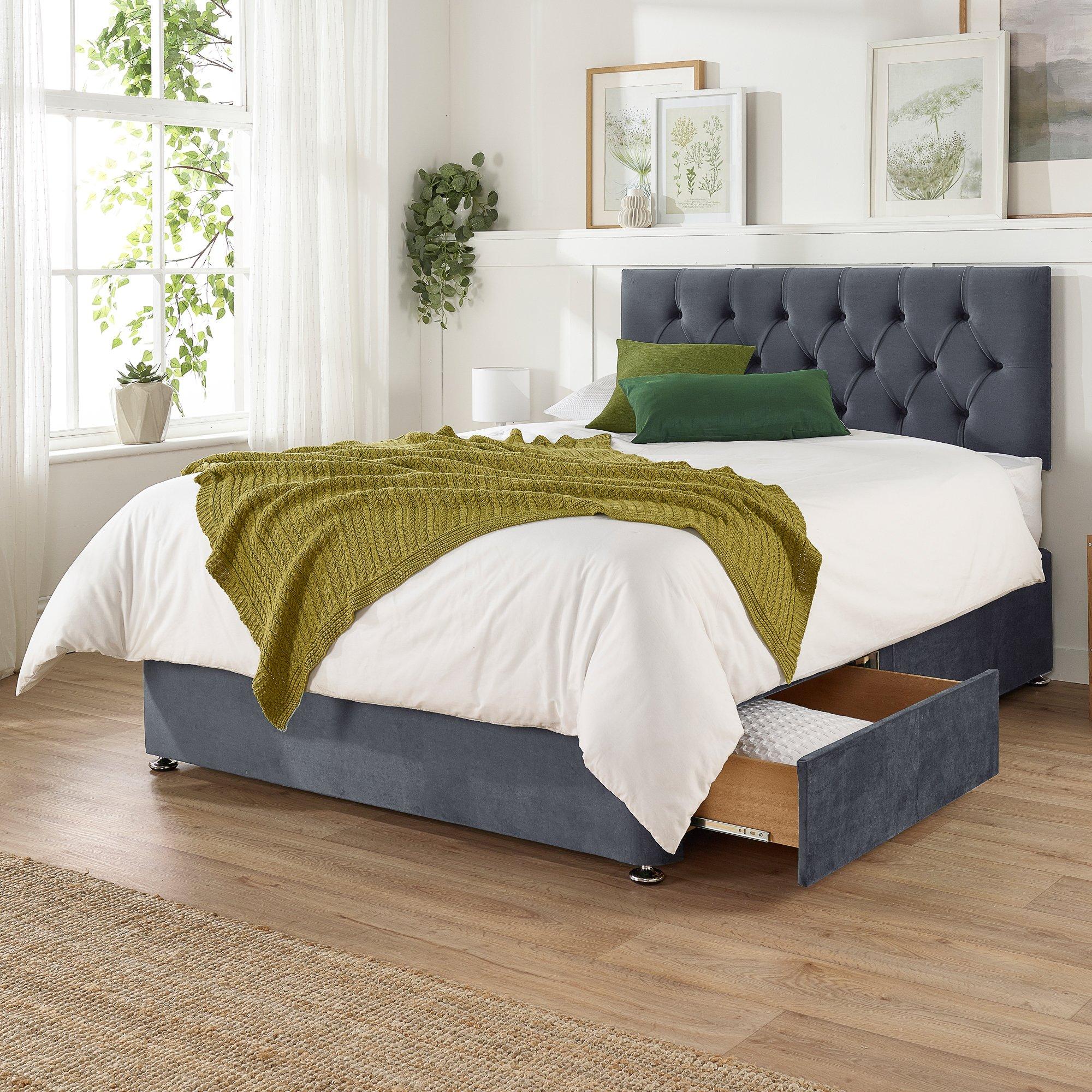 Grey - Aspire - Olivier Divan with Mattress No Drawers - 2
