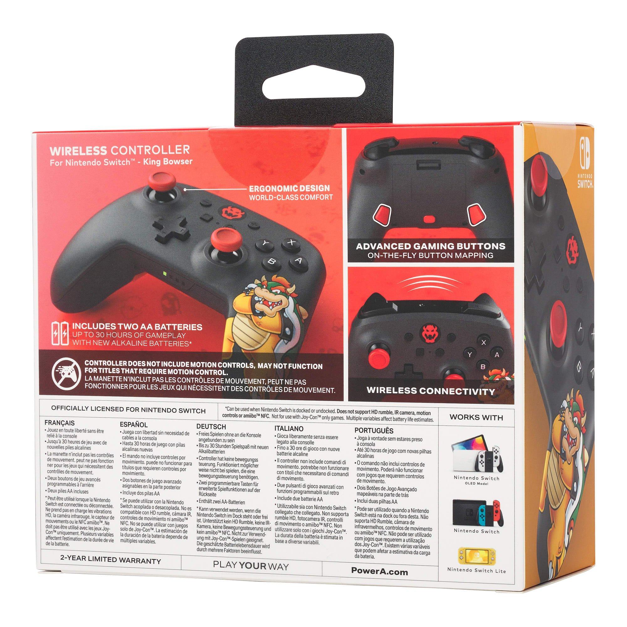 Bowser - PowerA - Switch Wireless Controller - King Bowser - 10