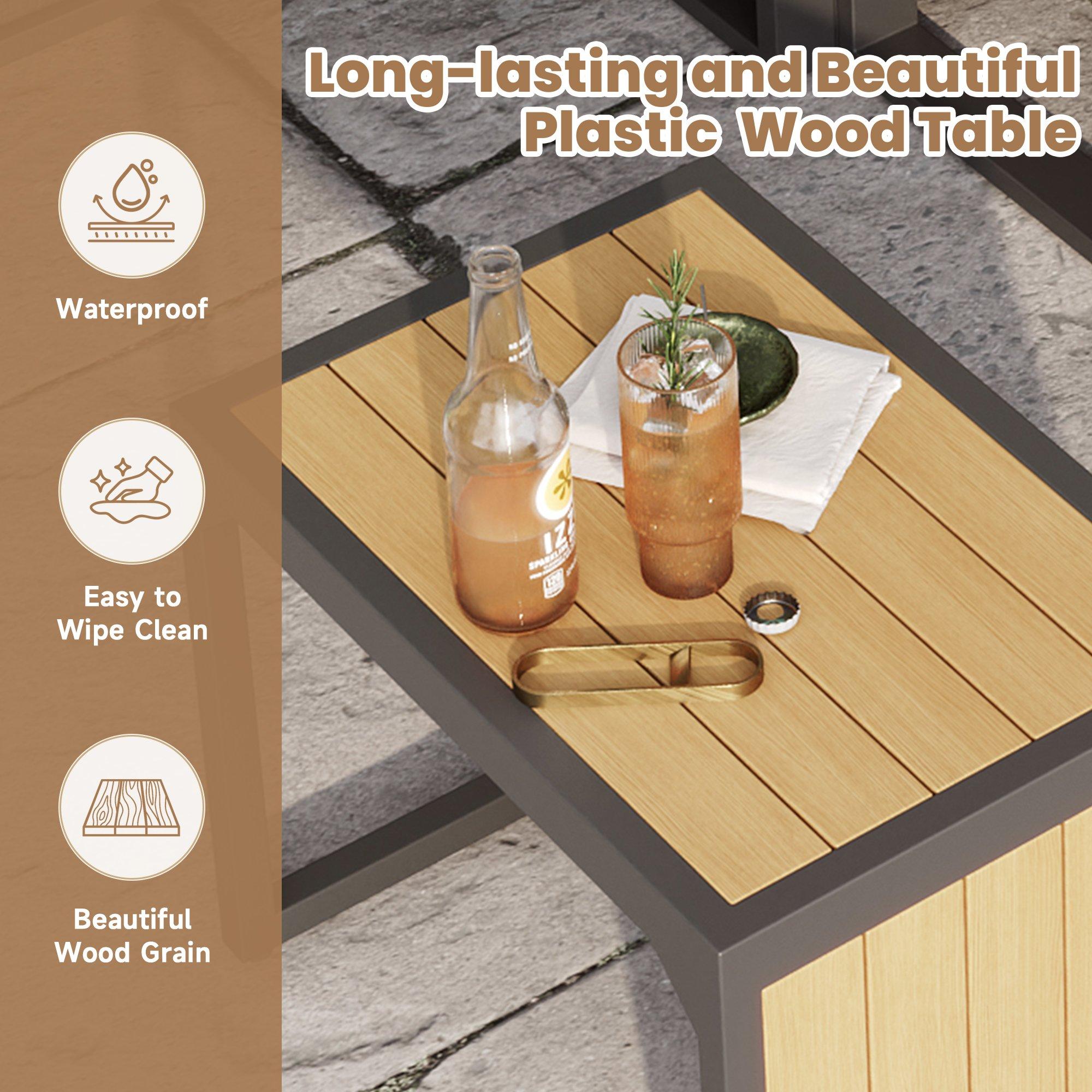 Grey - Urban Meuble - Modular Garden Patio Furniture Lounge Set - 9