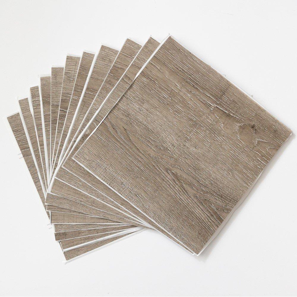 Brown - D C Fix - Self Adhesive Vinyl Floor Tiles Rustic Oak - 2