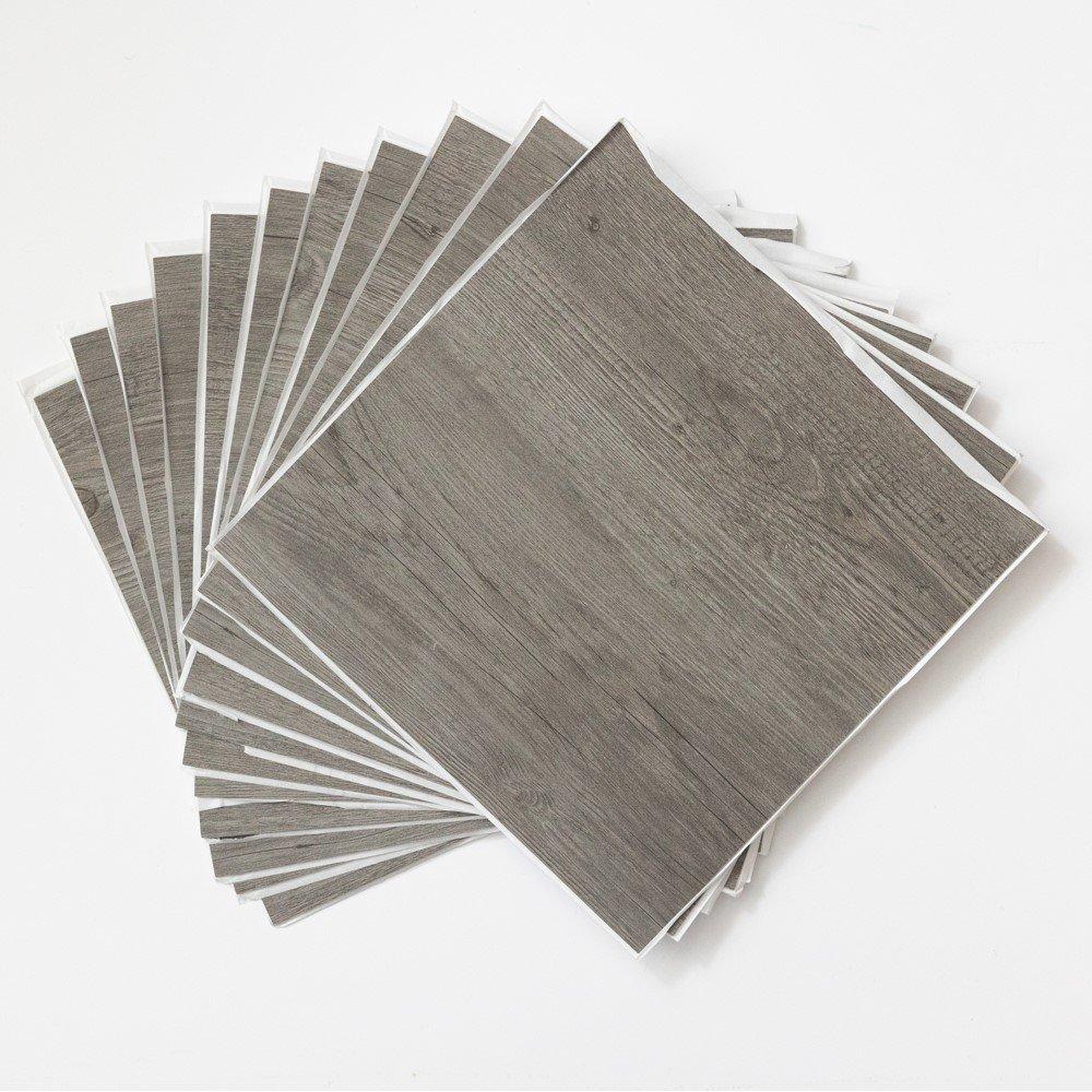 Grey - D C Fix - Self Adhesive Vinyl Floor Tiles Grey Wood - 2