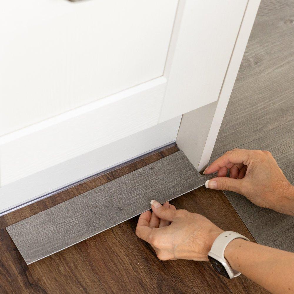 Grey - D C Fix - Self Adhesive Vinyl Floor Tiles Grey Wood - 3