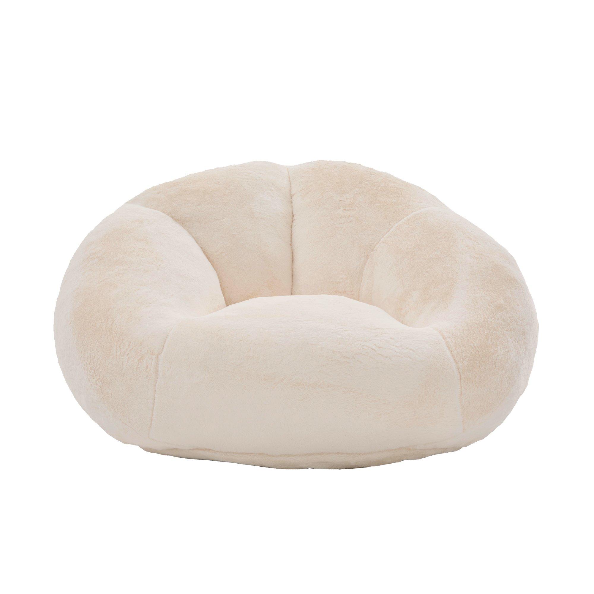 Beige - Urban Meuble - Bean Bag Chair Memory Foam - 5