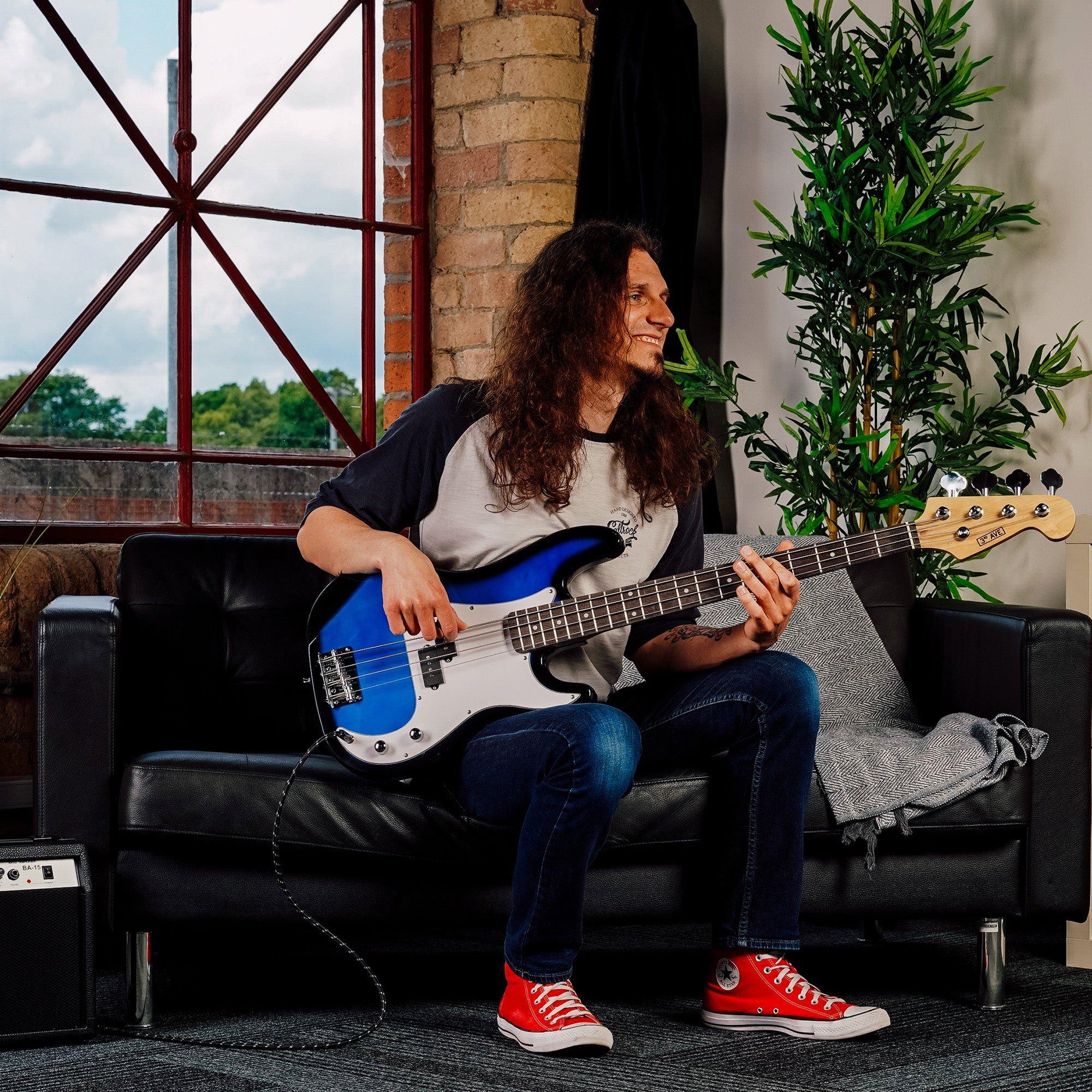 Blueburst - 3rd Avenue - Electric Bass Guitar Pack - 5