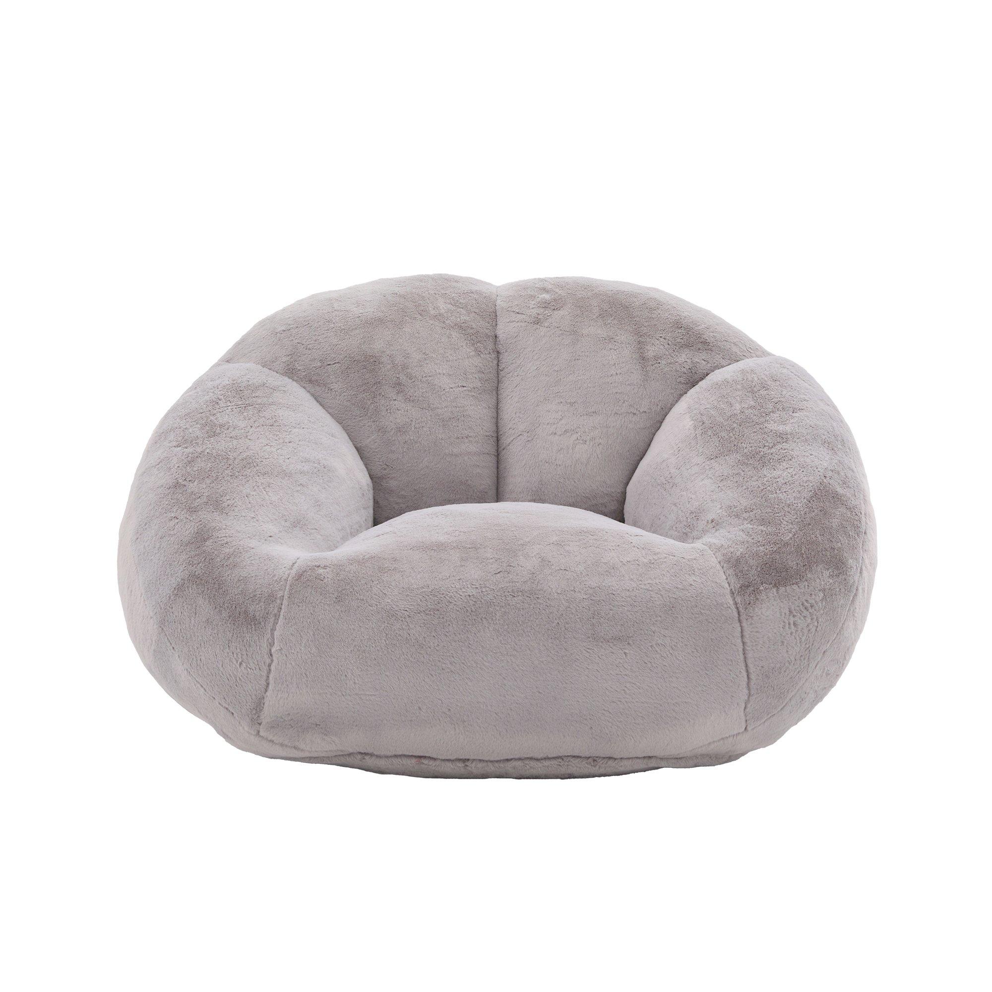 Light Grey - Urban Meuble - Bean Bag Chair Memory Foam - 5