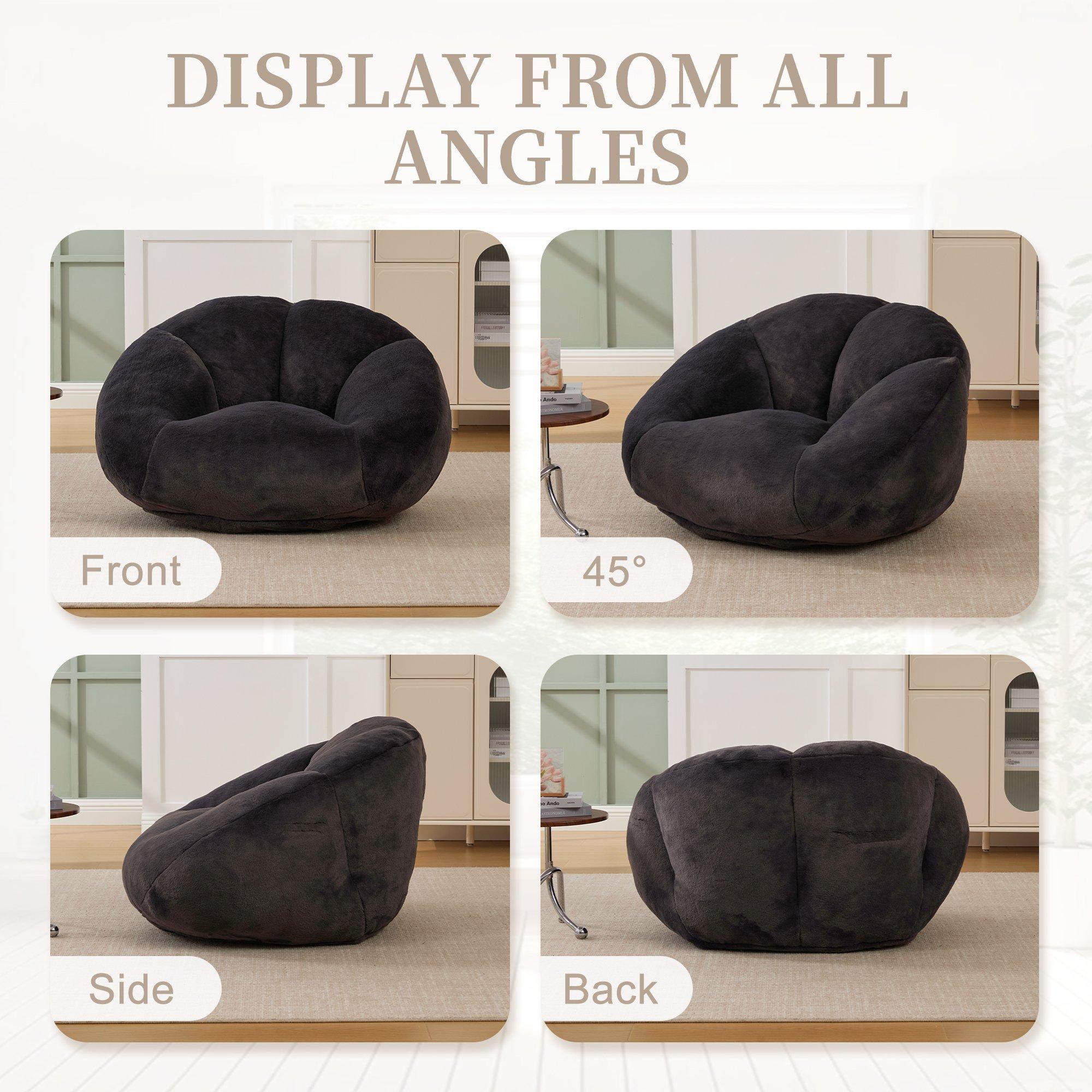 Carbon Black - Urban Meuble - Bean Bag Chair Memory Foam - 10