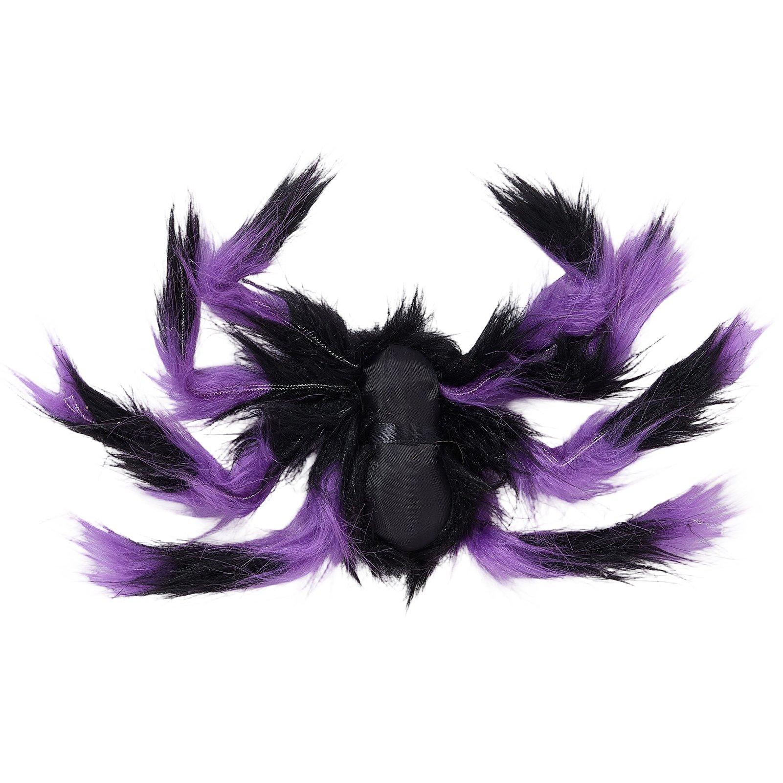 Multi - LIFE IDEAS - 5 Pack Halloween Giant Fluffy Spiders - 9
