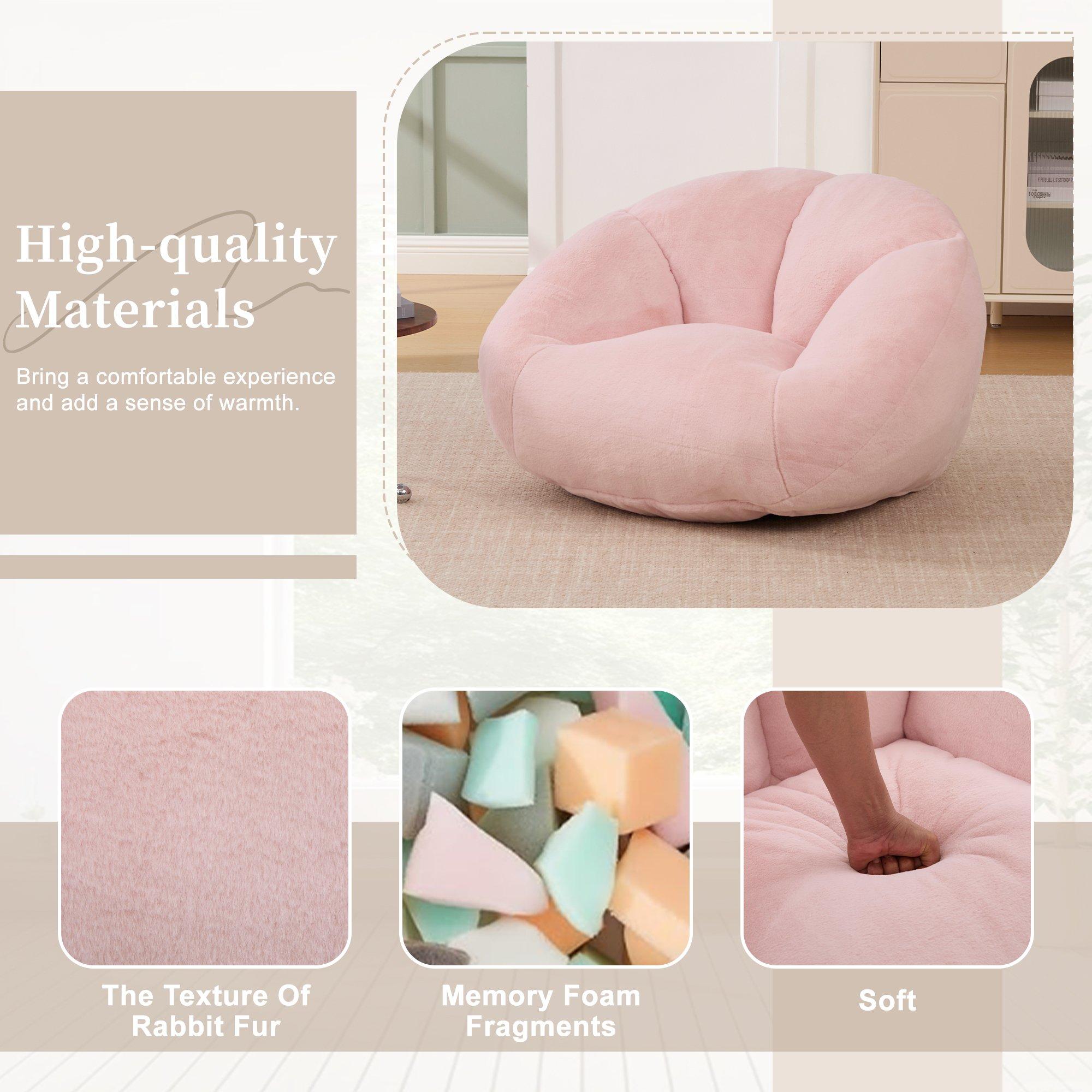 Pink - Urban Meuble - Bean Bag Chair Memory Foam - 10