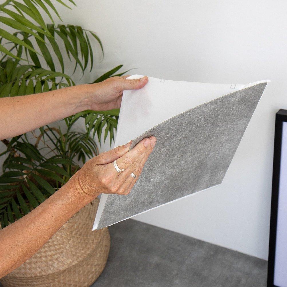 Grey - D C Fix - Self Adhesive Vinyl Floor Tiles Concrete - 3