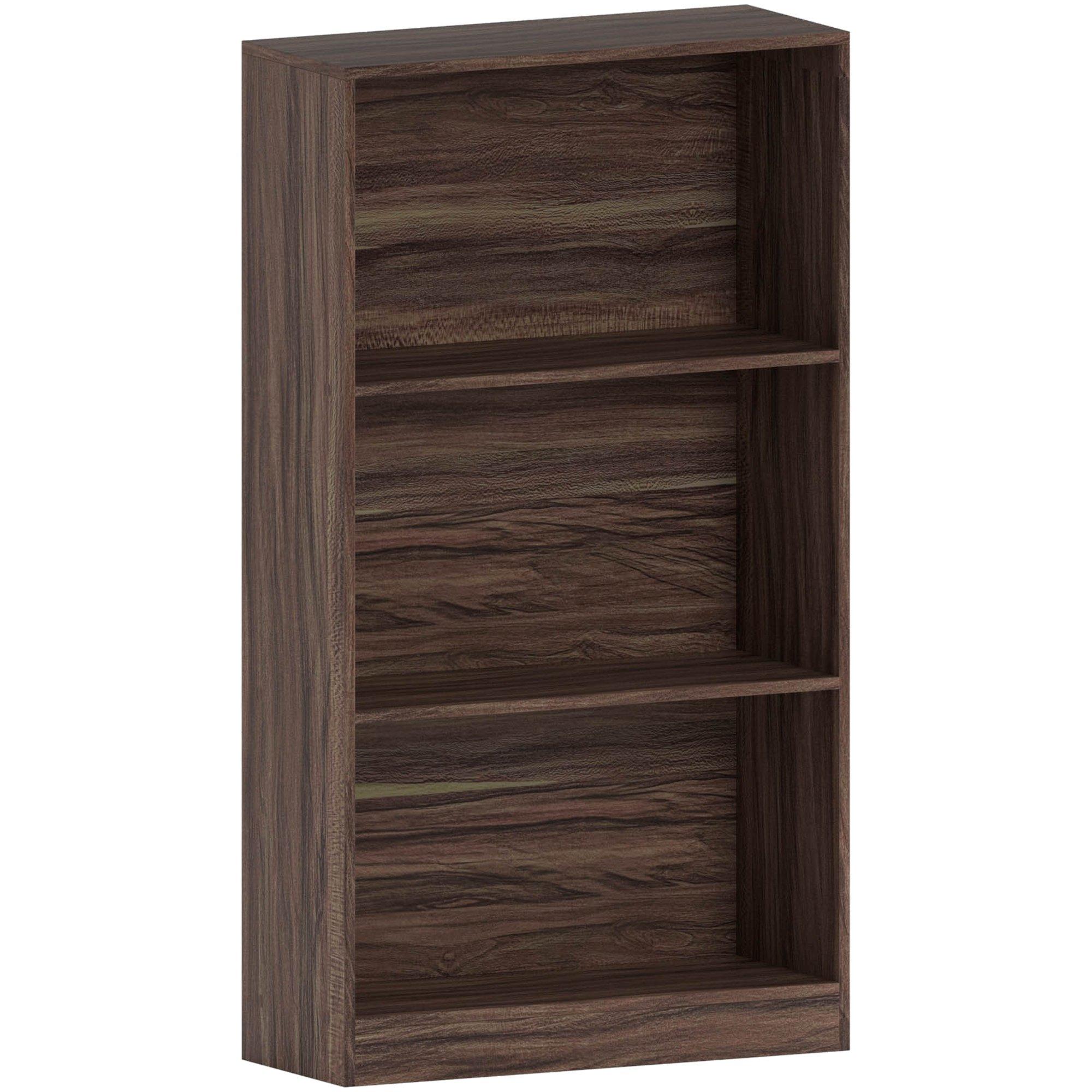 Walnut - Lassic - Vida Designs Cambridge 3 Tier Medium Bookcase - 7