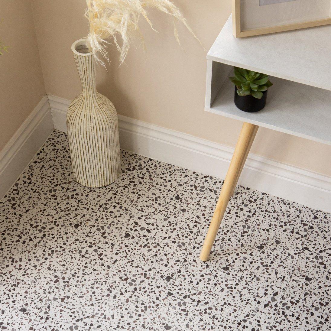 Natural - D C Fix - Self Adhesive Vinyl Floor Tiles Terrazzo - 4