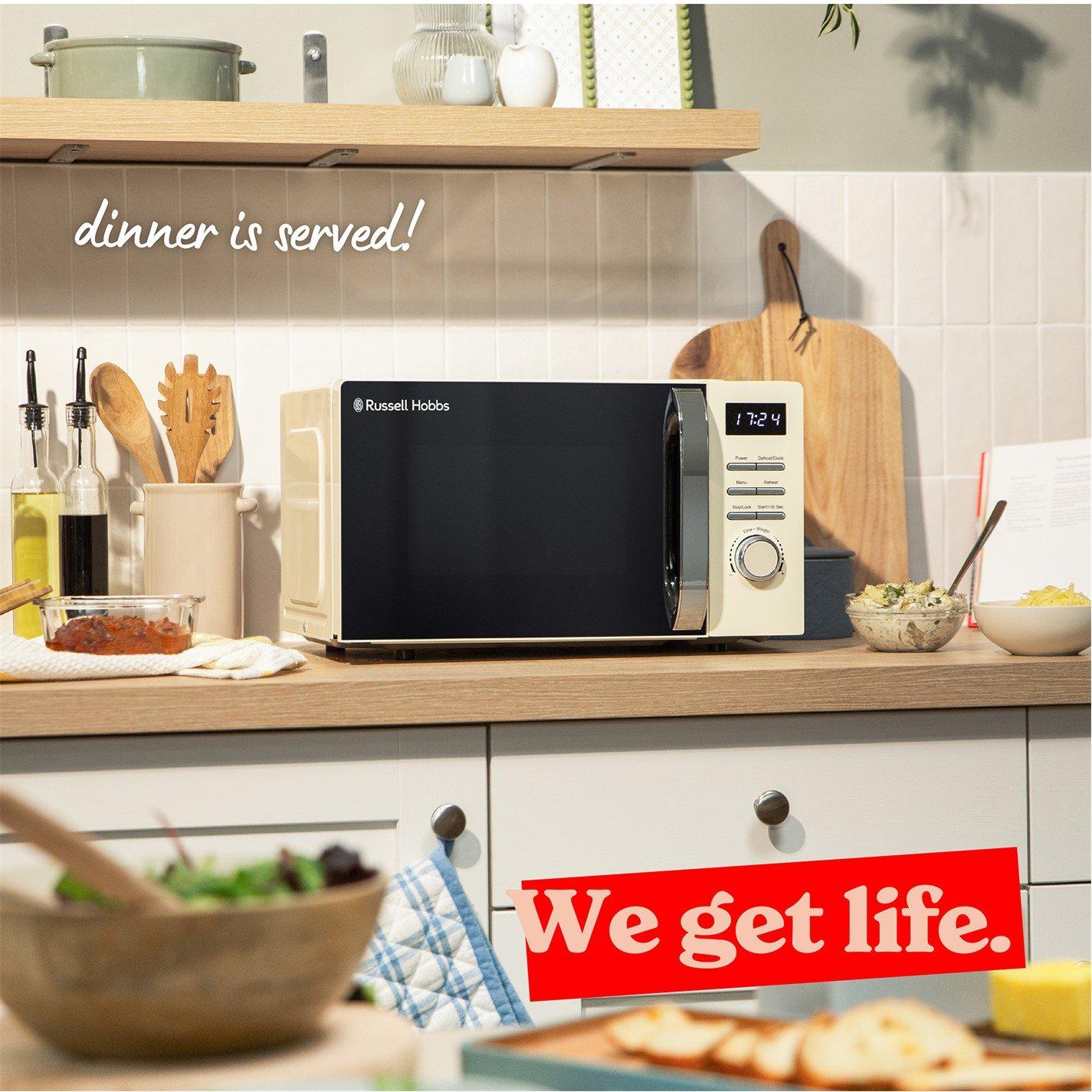 Cream - Russell Hobbs - Russell Hobbs RHMD818C 20L Digital Microwave - 7