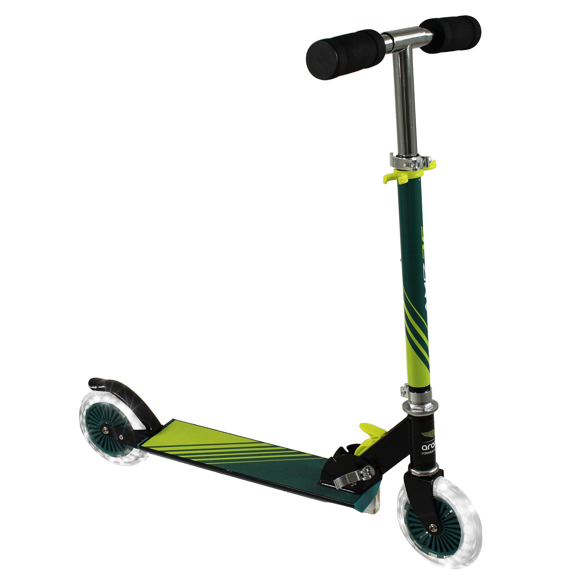 Multi Coloured - Aston Martin - Aston Martin Folding Inline Scooter with Lights - 5
