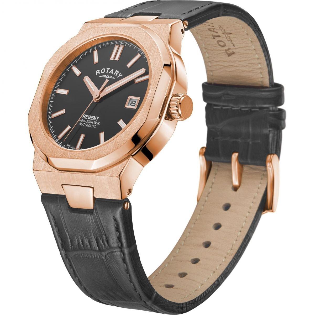 Black And Rose - Rotary - Mens Rotary Regent Automatic Automatic Watch - 3