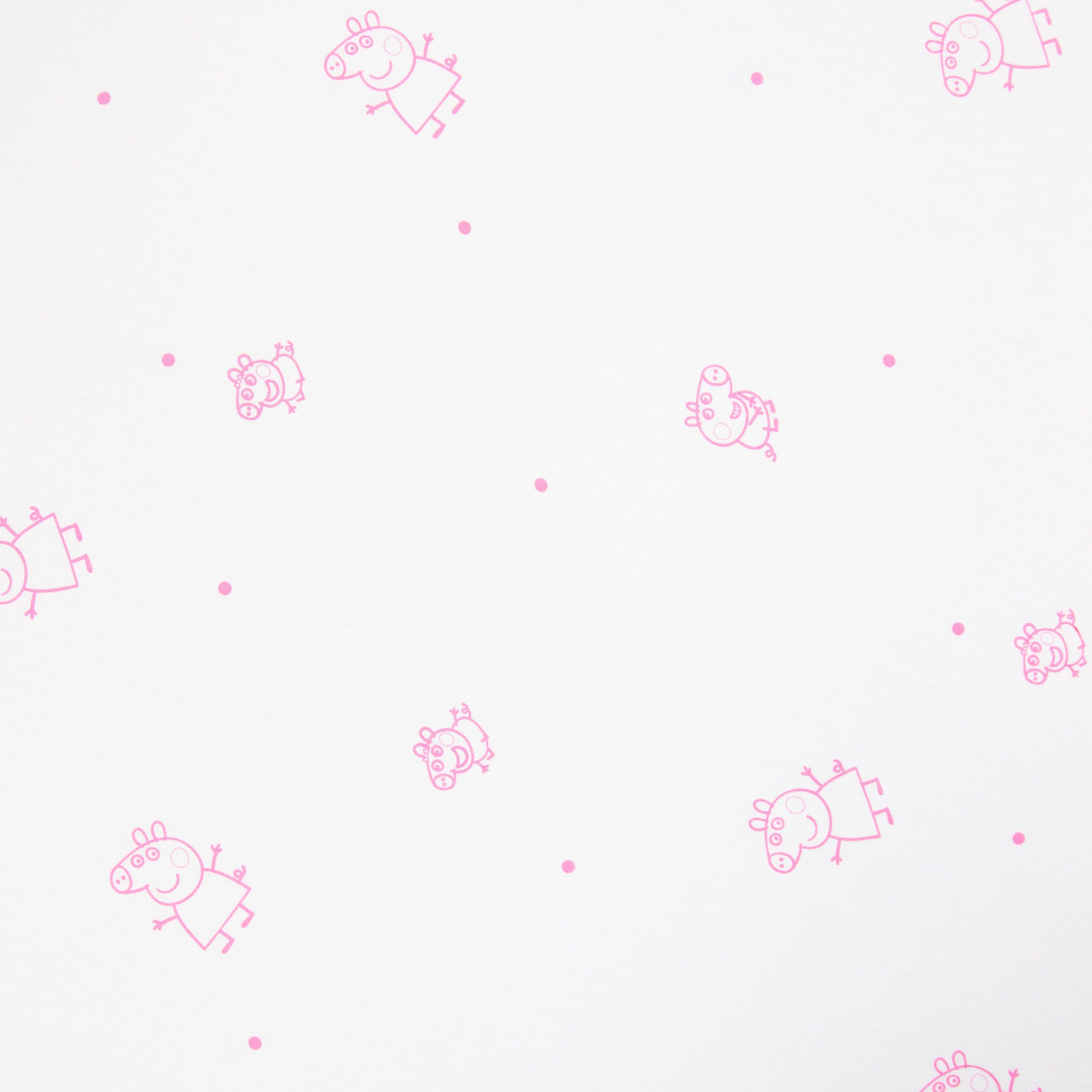 White - Peppa Pig - Peppa Pig Prancer Single Fitted Sheet - 3