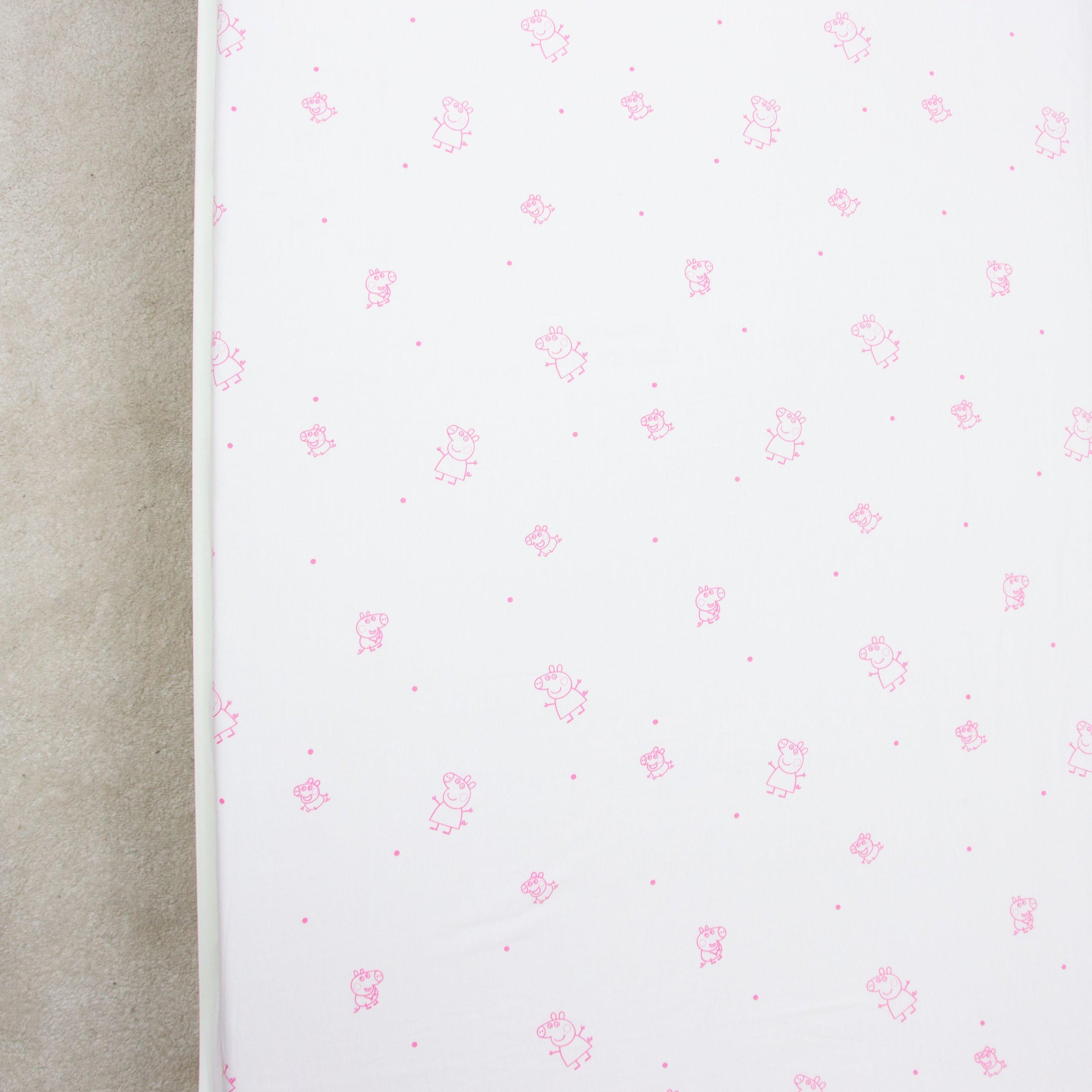 White - Peppa Pig - Peppa Pig Prancer Single Fitted Sheet - 4