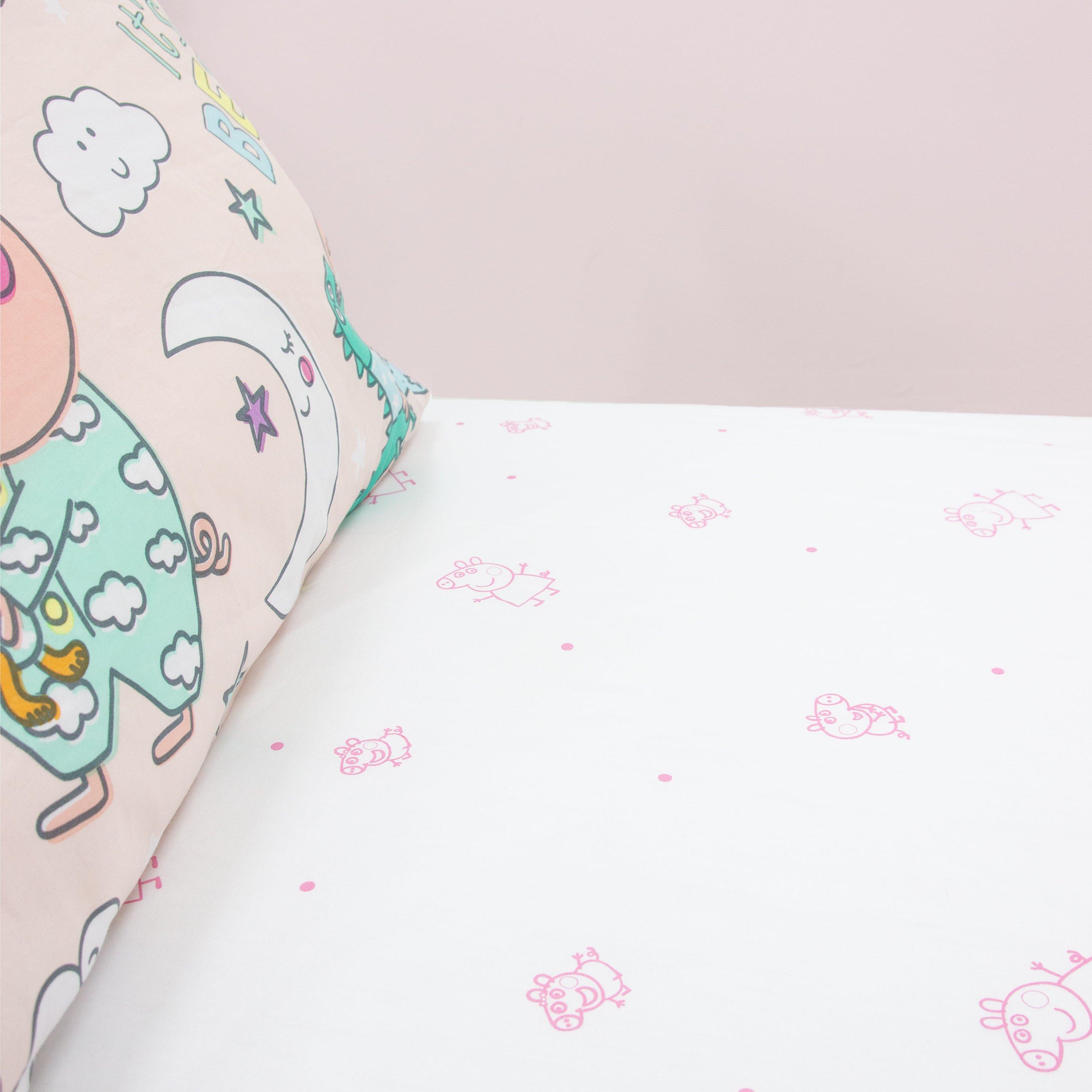 White - Peppa Pig - Peppa Pig Prancer Single Fitted Sheet - 6