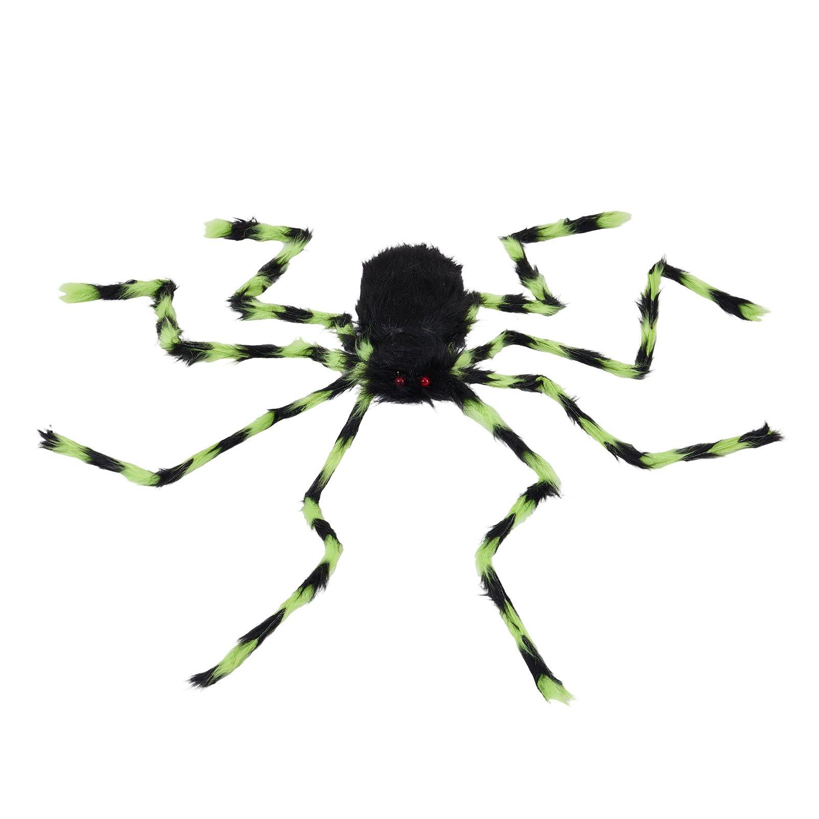 Black/Light Gre - LIFE IDEAS - Halloween Giant Spider & Web Decorations - 4