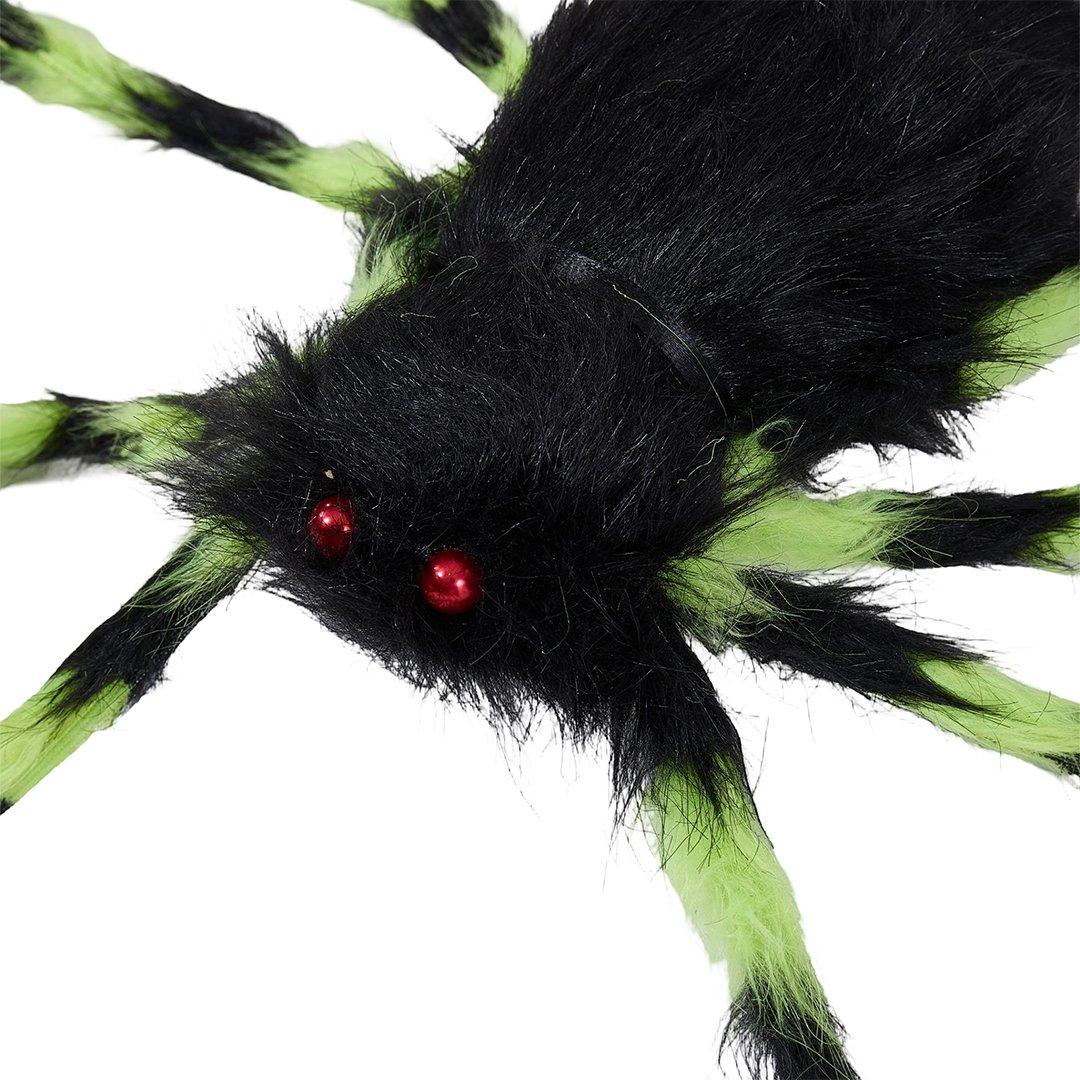 Black/Light Gre - LIFE IDEAS - Halloween Giant Spider & Web Decorations - 8