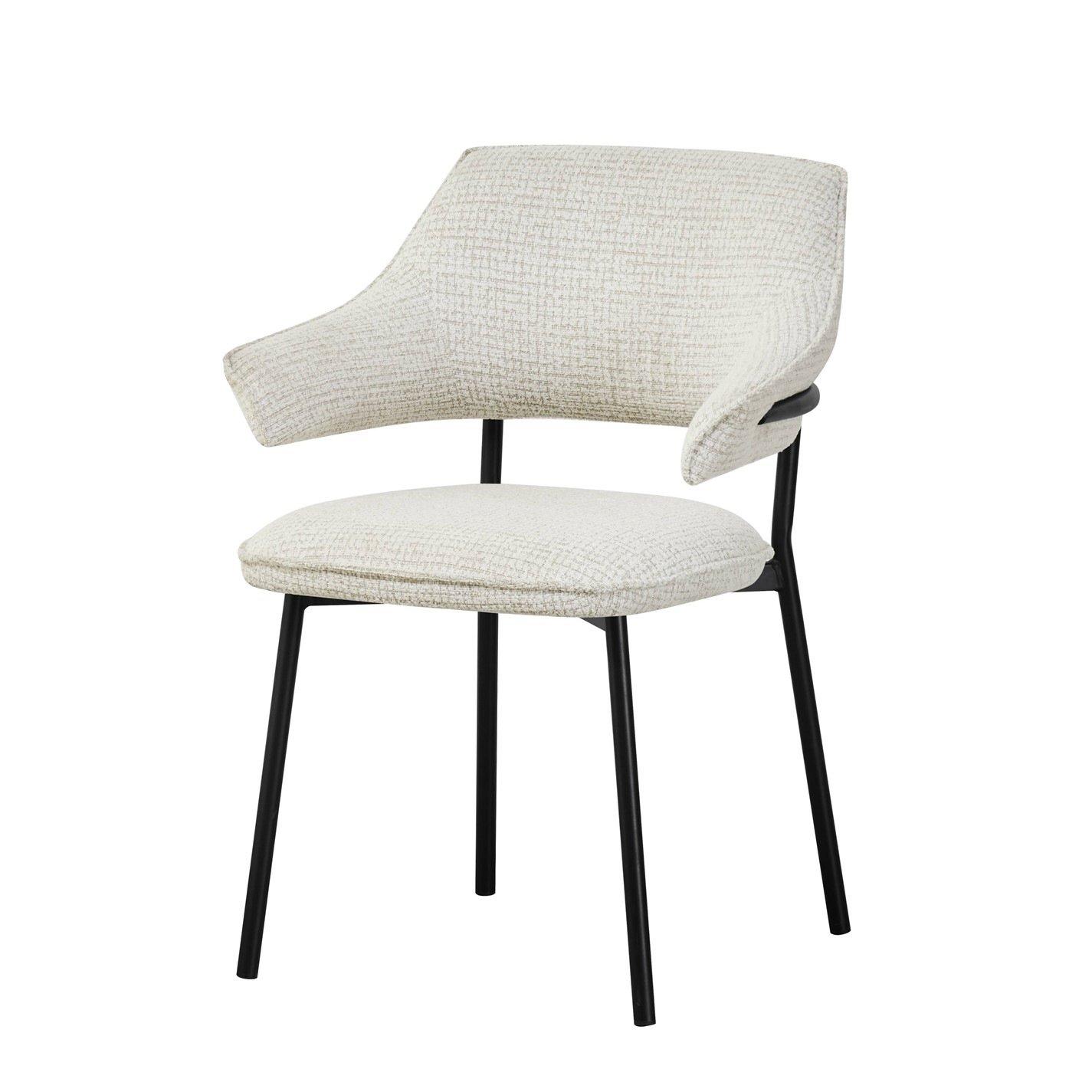 Natural - Shankar - Pair of Geneva Textured Dining Chairs - 4