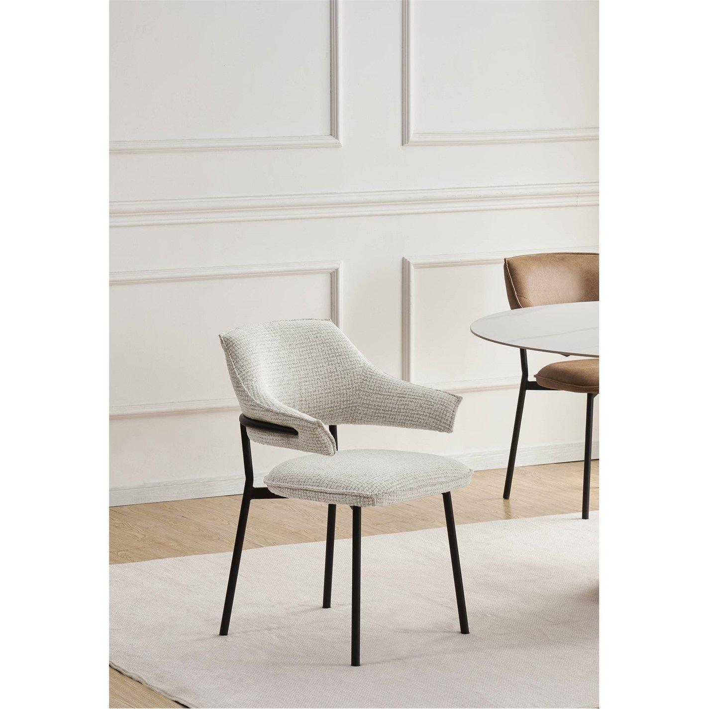 Natural - Shankar - Pair of Geneva Textured Dining Chairs - 8