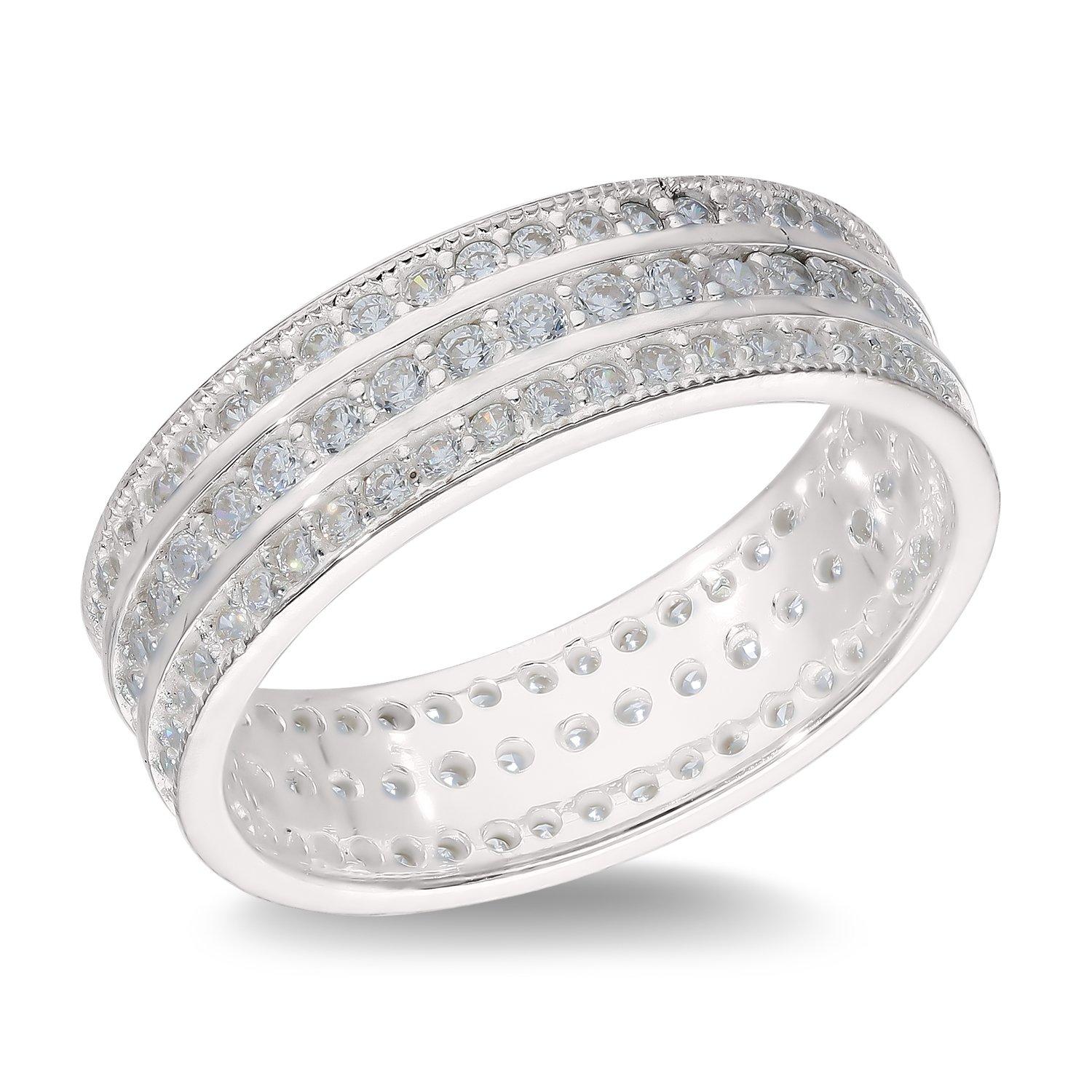 Silver - Be You - Sterling Silver CZ Eternity Ring