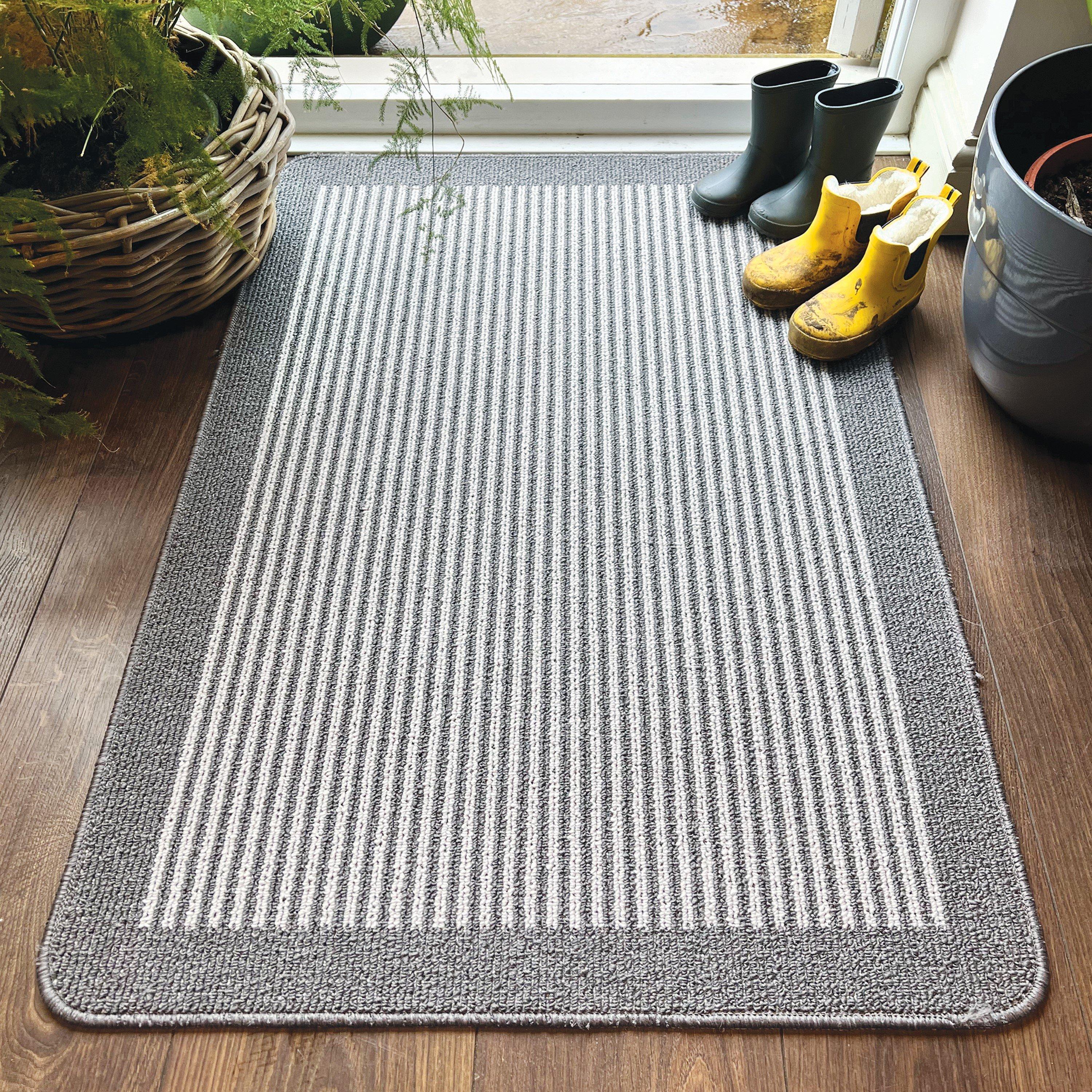 Silver - My Mat - My Stain Resistant Stripe Silver - 1