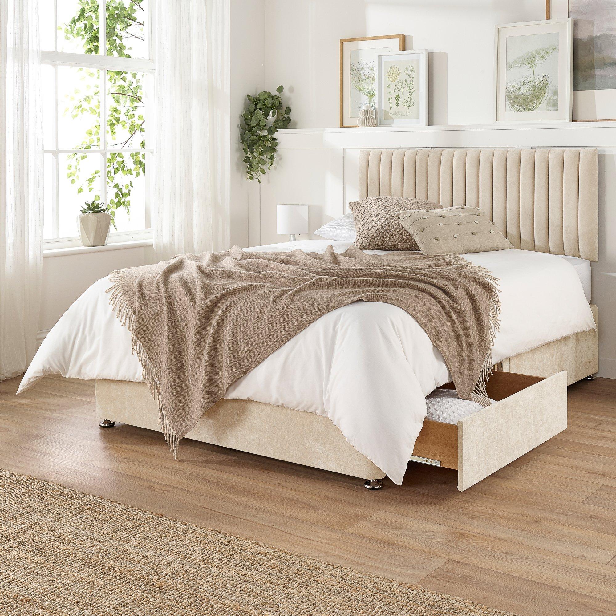 Cream - Aspire - Grant Divan and Ortho Mattress No Drawers - 2