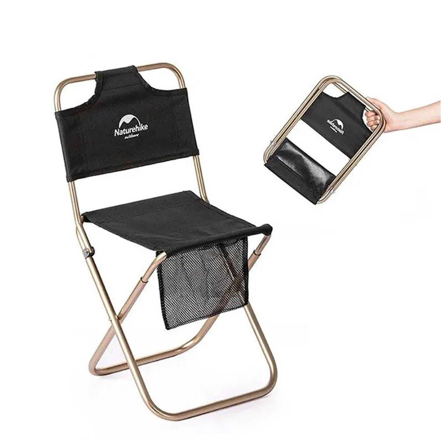 Naturehike Black Ultralight Oversized Camping Chair, Sports Direct - Image 5