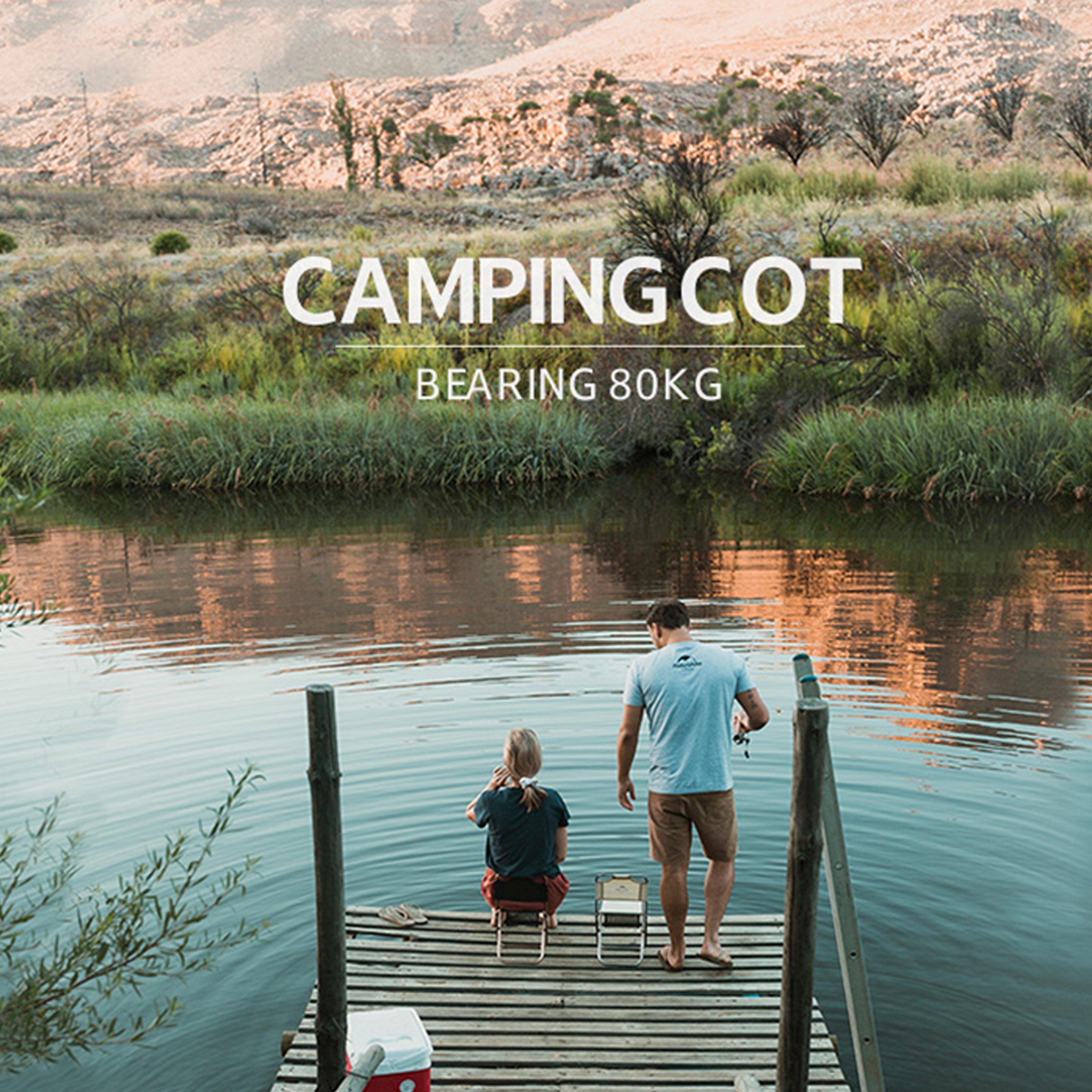 Khaki - Naturehike - Naturehike Yamami L03 Folding Stool with Backrest - 5