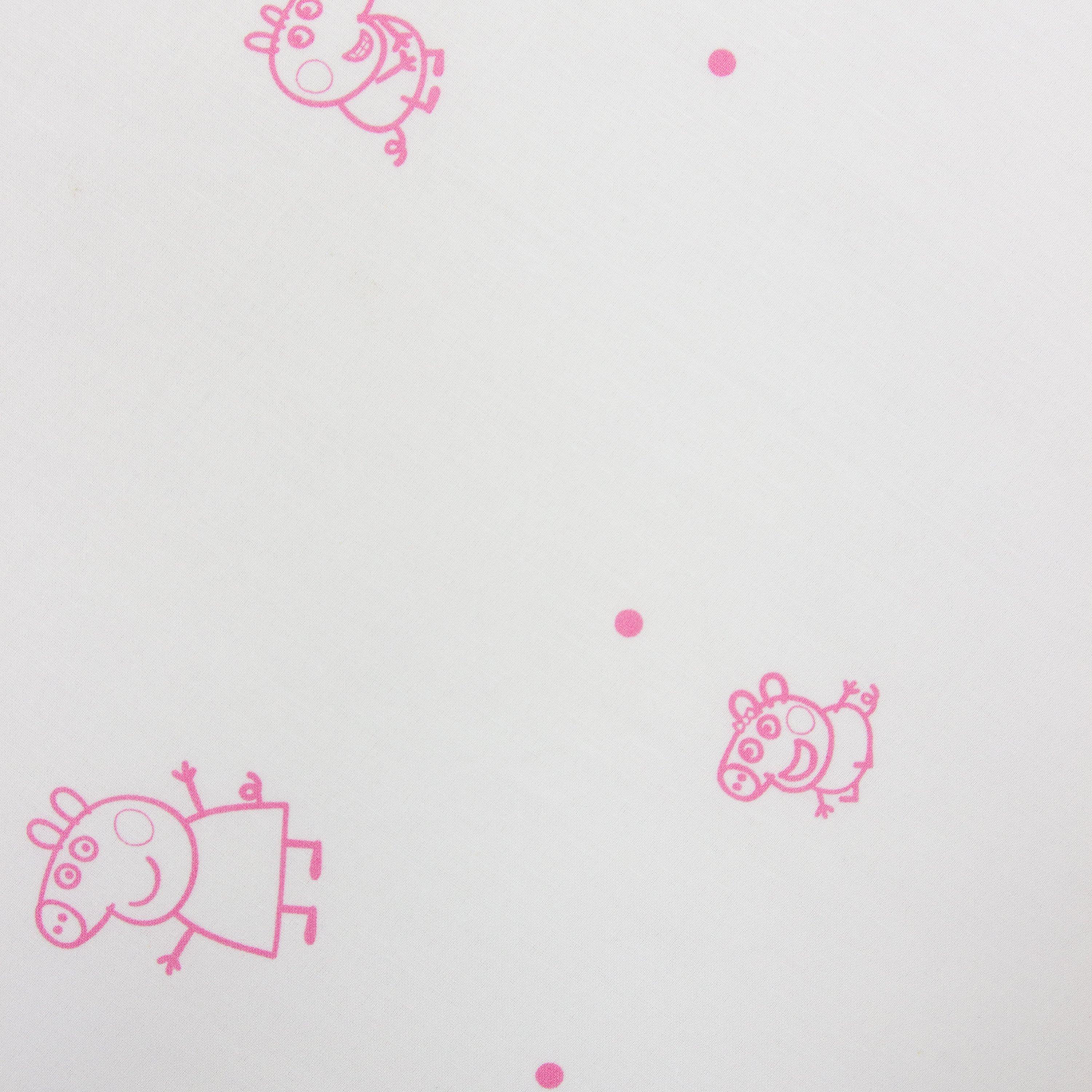 White - Peppa Pig - Peppa Pig Prancer Junior Fitted Sheet - 3