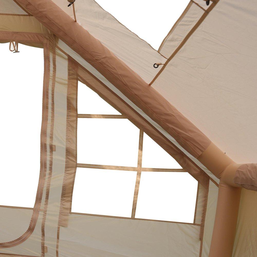 Beige - Breeins - Outdoor Inflatable Camping Tent with Hand Pump - 9