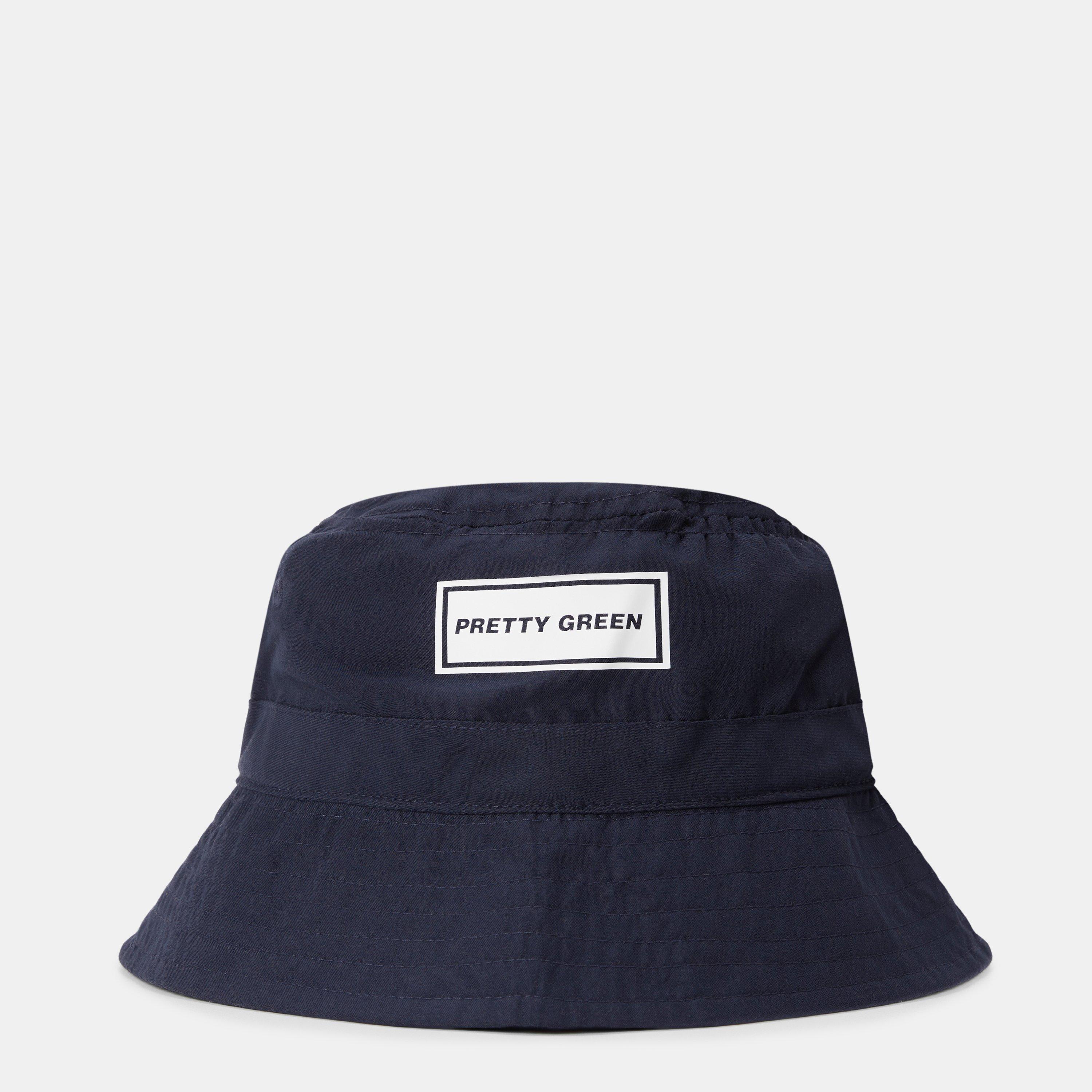 Pretty Green  Logo Bucket Hat - Navy - Lge/XLge