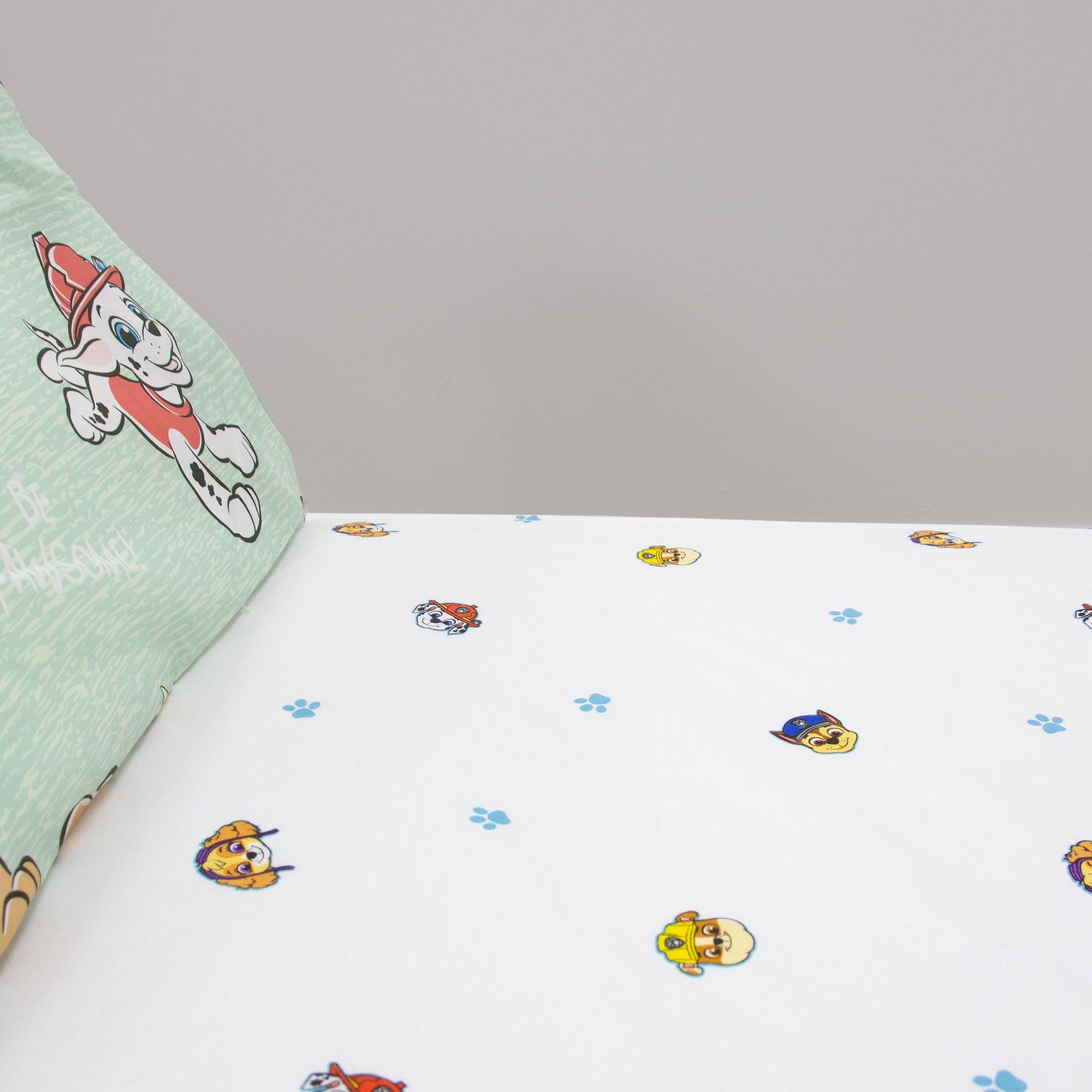 White - Paw Patrol - Paw Patrol Missions Single Fitted Sheet - 3