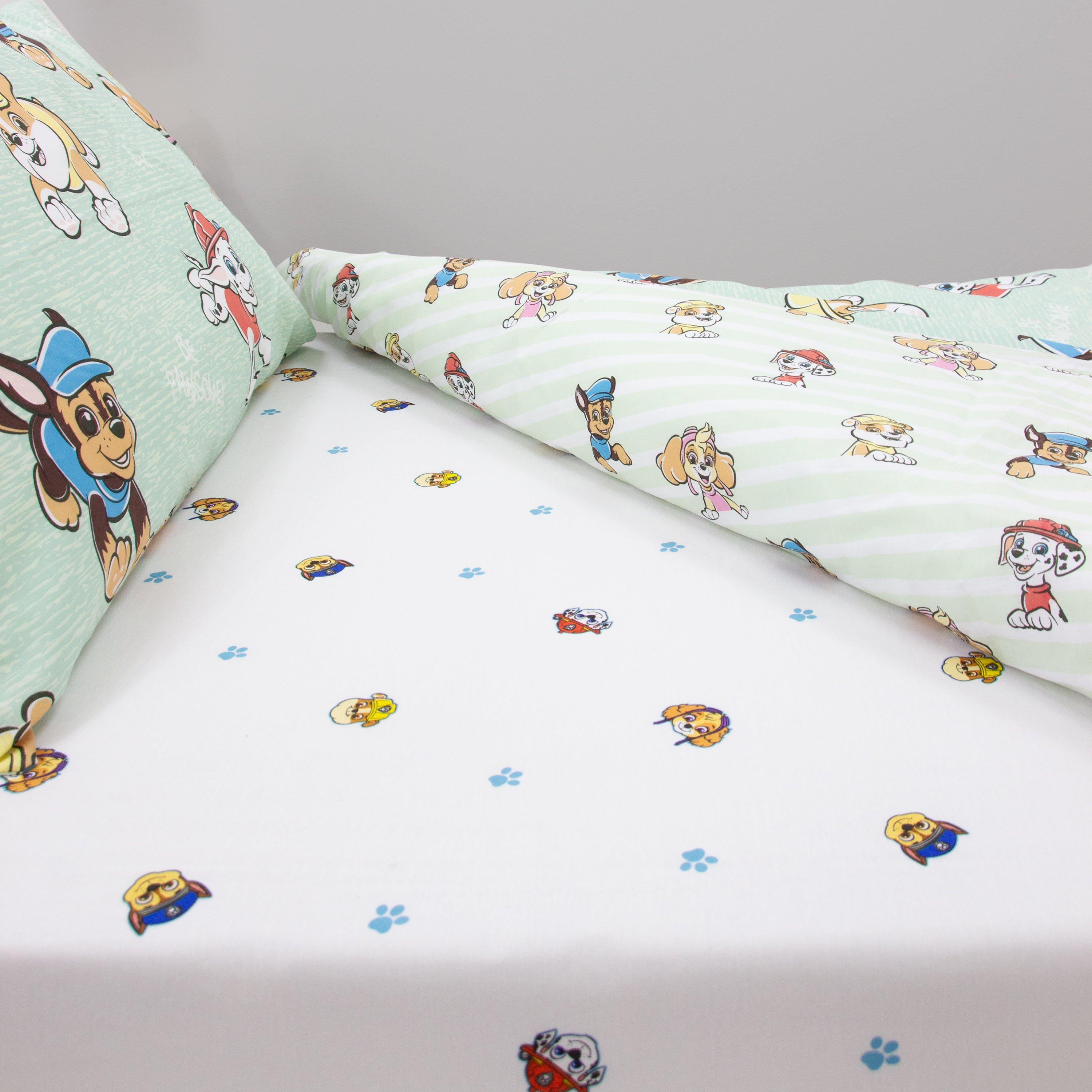 White - Paw Patrol - Paw Patrol Missions Single Fitted Sheet - 4