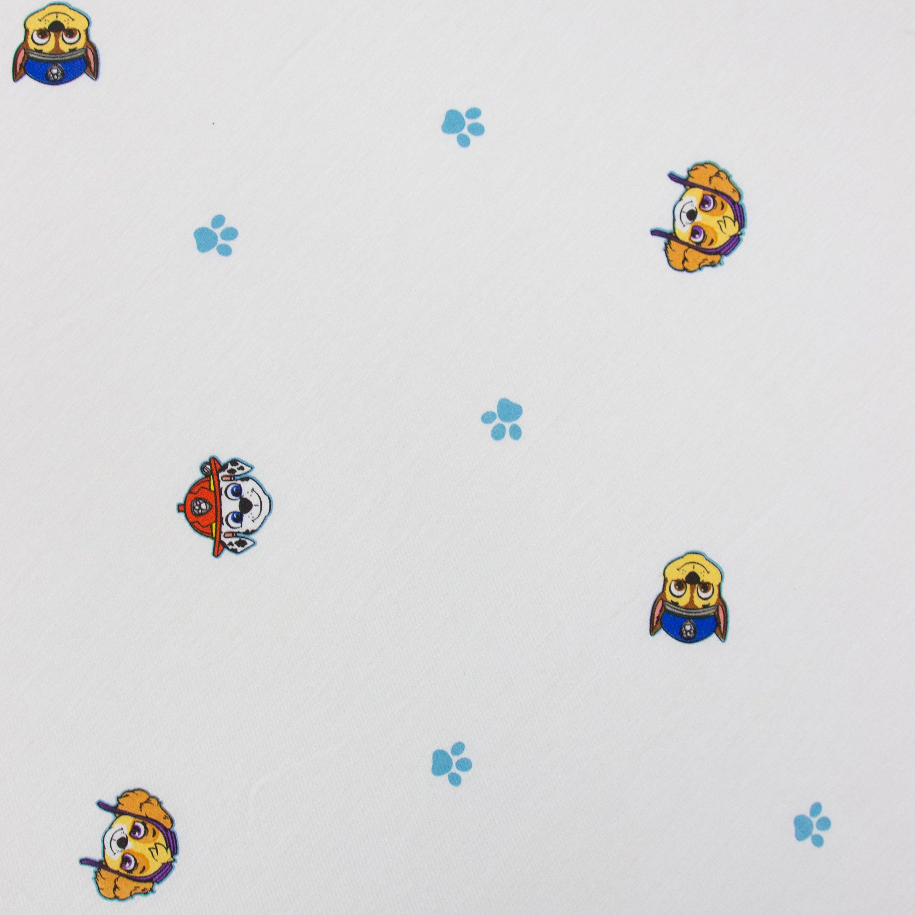 White - Paw Patrol - Paw Patrol Missions Single Fitted Sheet - 6