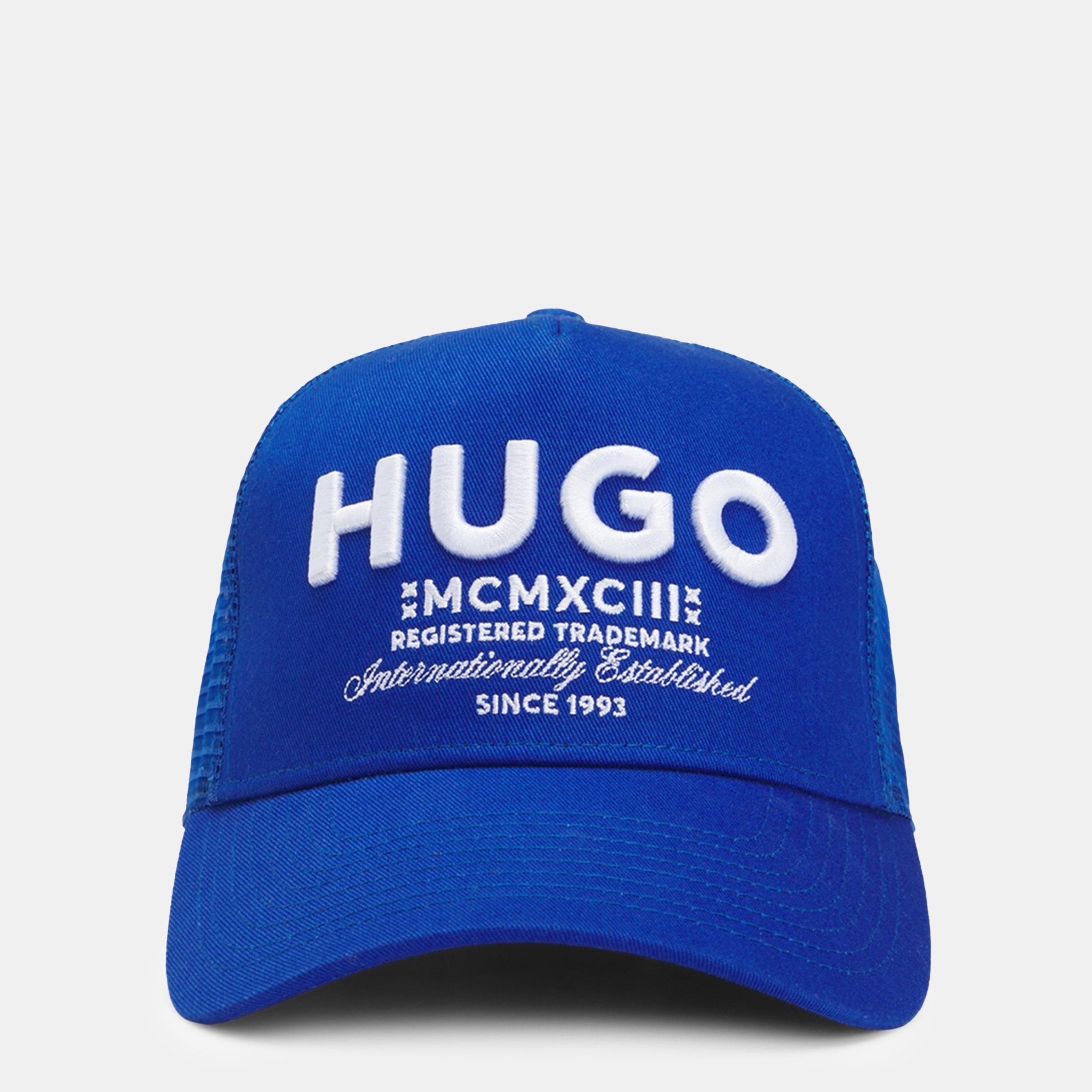 HUGO - Twill Trucker Cap With Red Logo - View #12