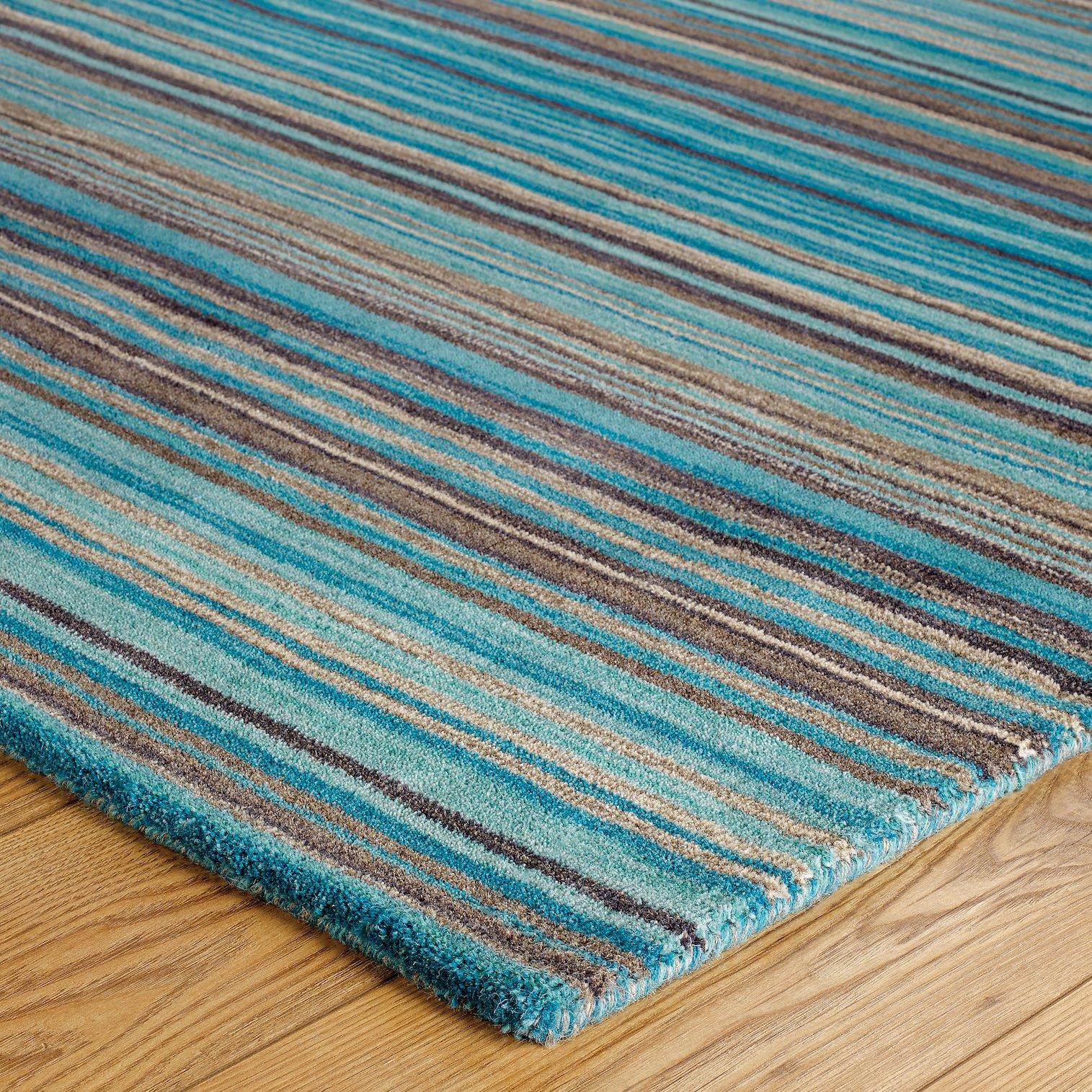Teal - Homemaker - Mumbai Stripe Runner Teal - 2