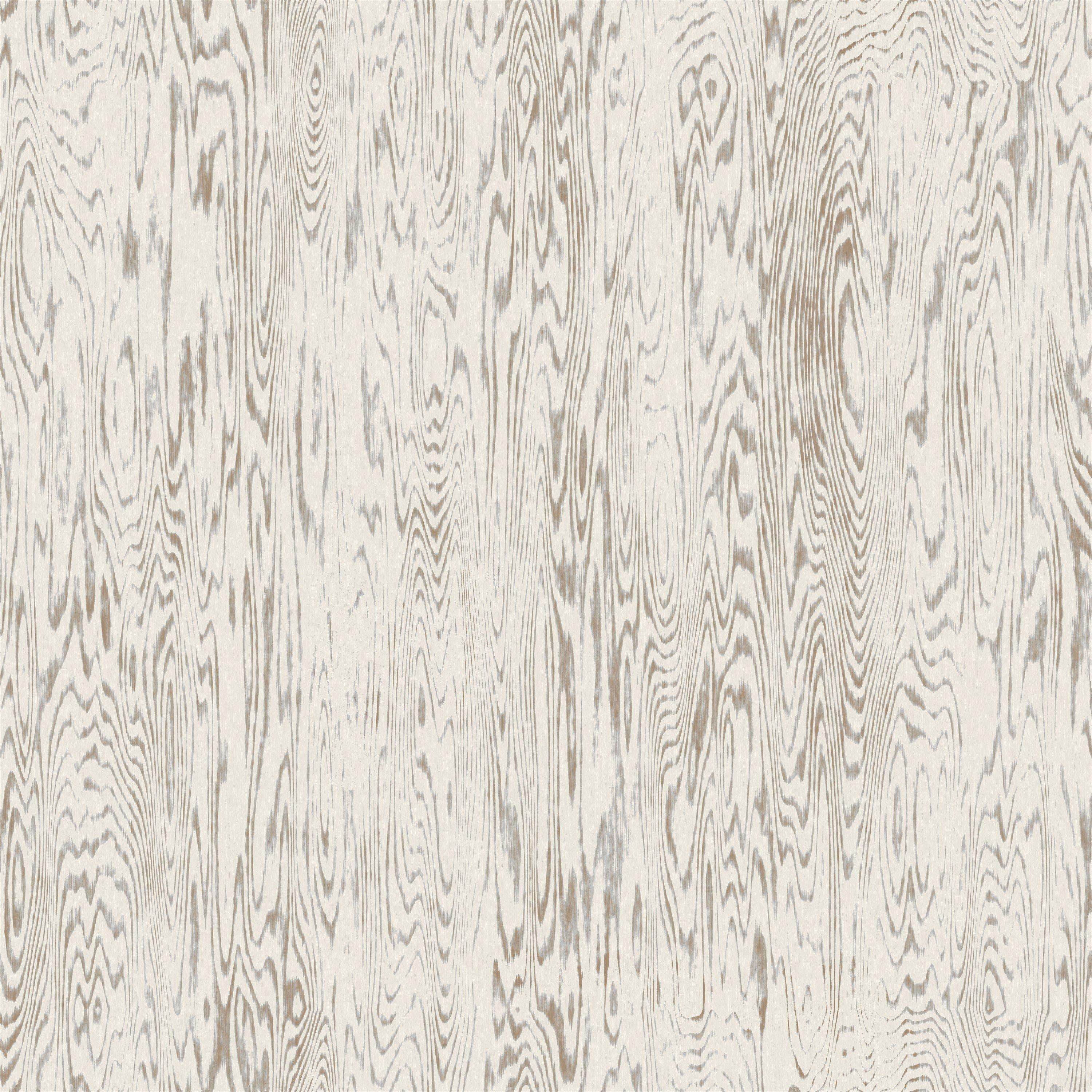 Arthouse  Wood Grain Wallpaper - White / Off Whi