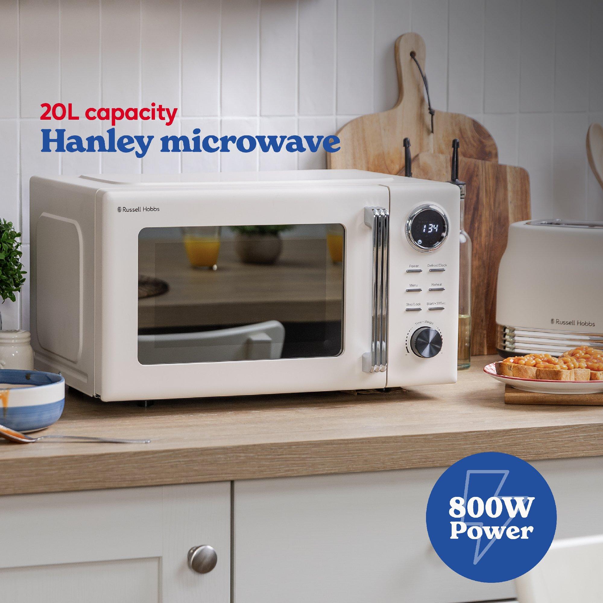 Jasmine White - Russell Hobbs - RHMD838JW Hanley 20L Digital Microwave - 4