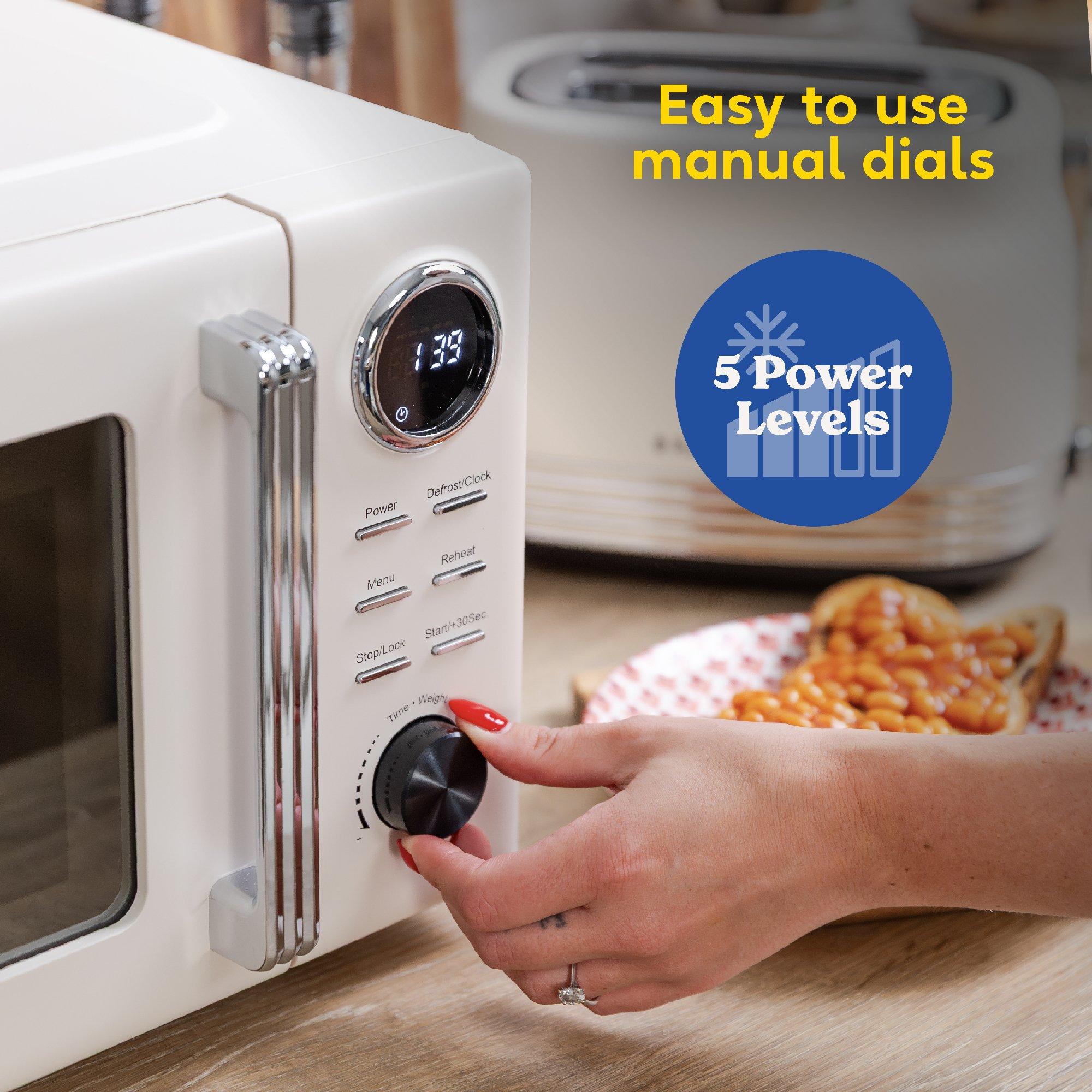 Jasmine White - Russell Hobbs - RHMD838JW Hanley 20L Digital Microwave - 8