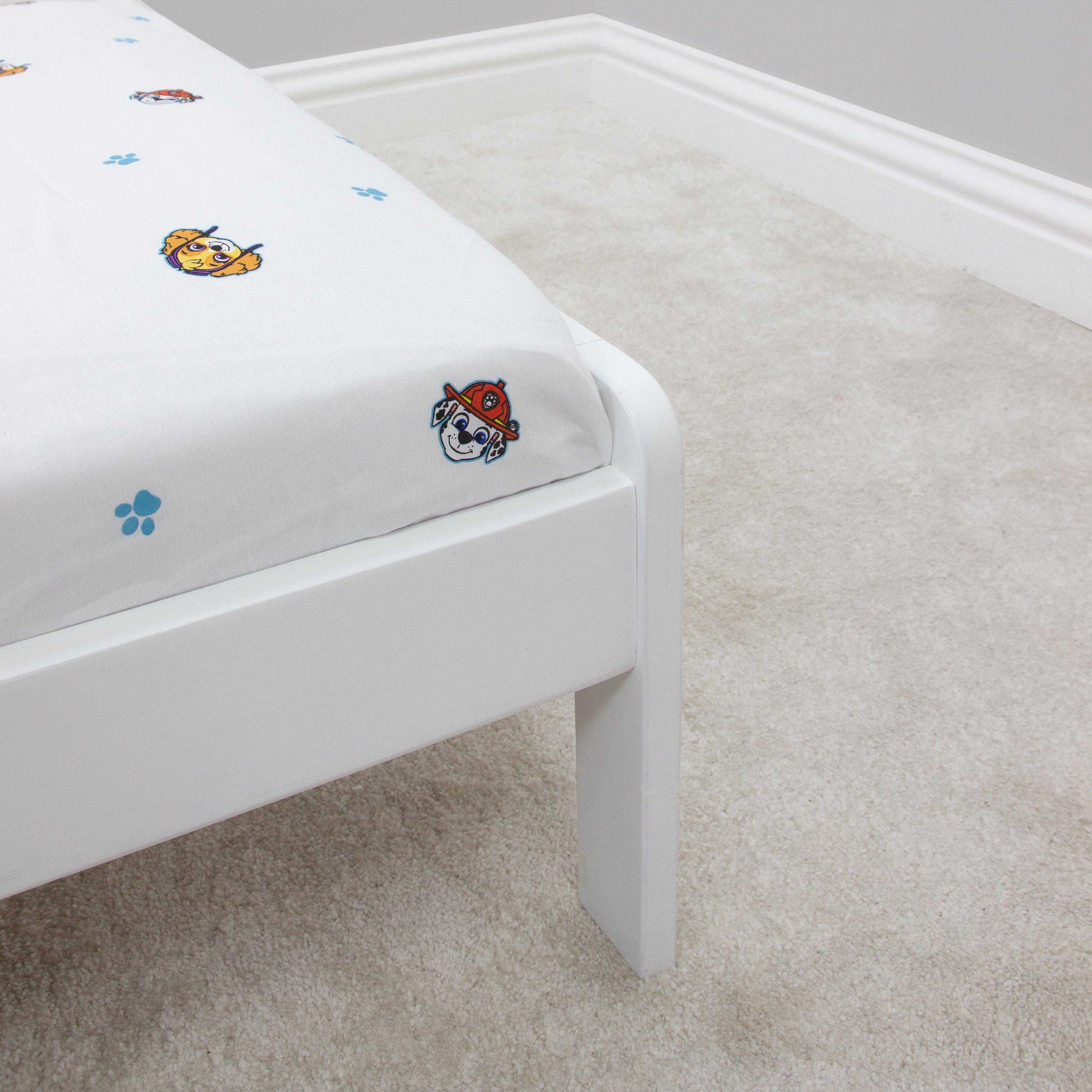White - Paw Patrol - Paw Patrol Missions Junior Fitted Sheet - 7