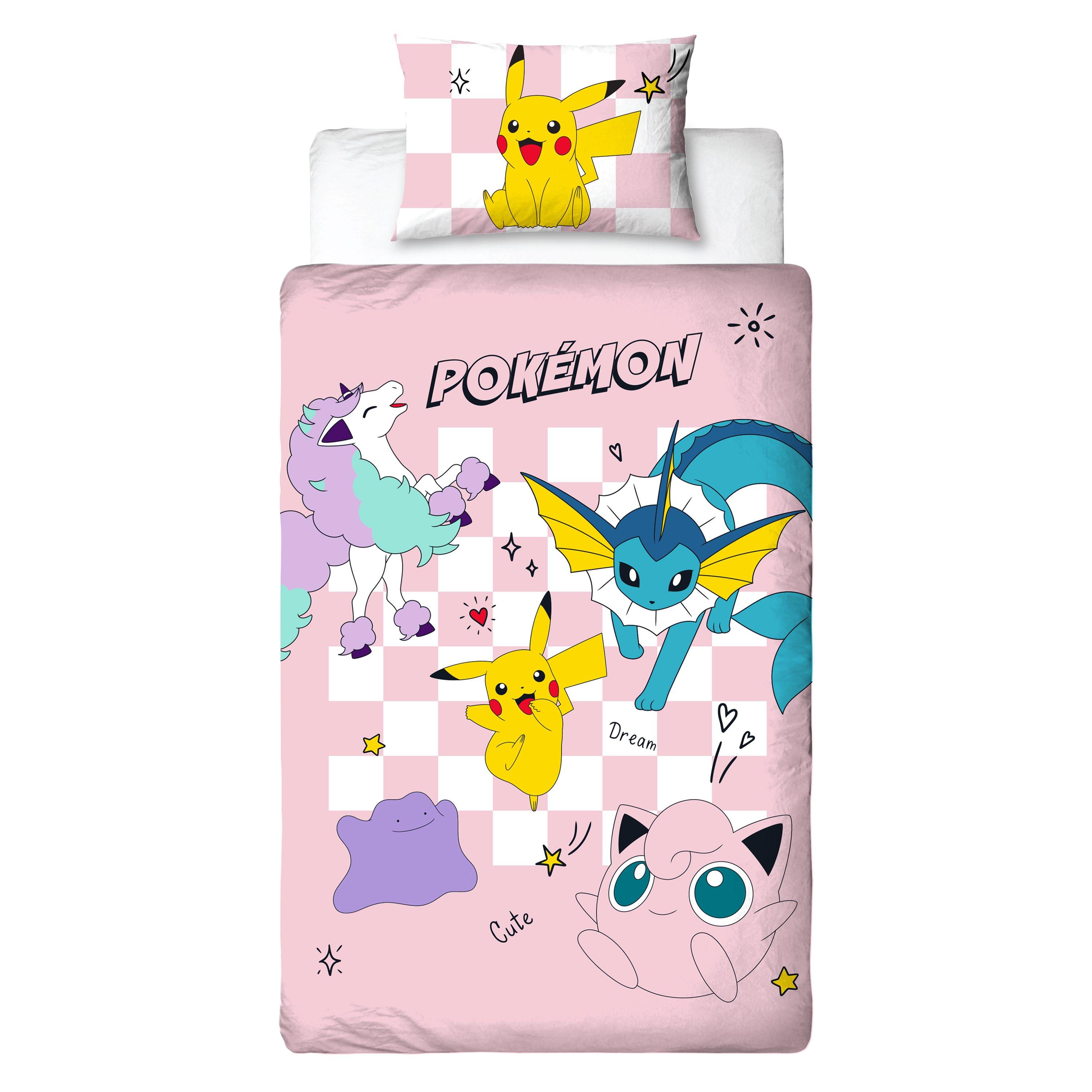 White - Pokemon - Pokemon Shot Single Fitted Sheet - 1